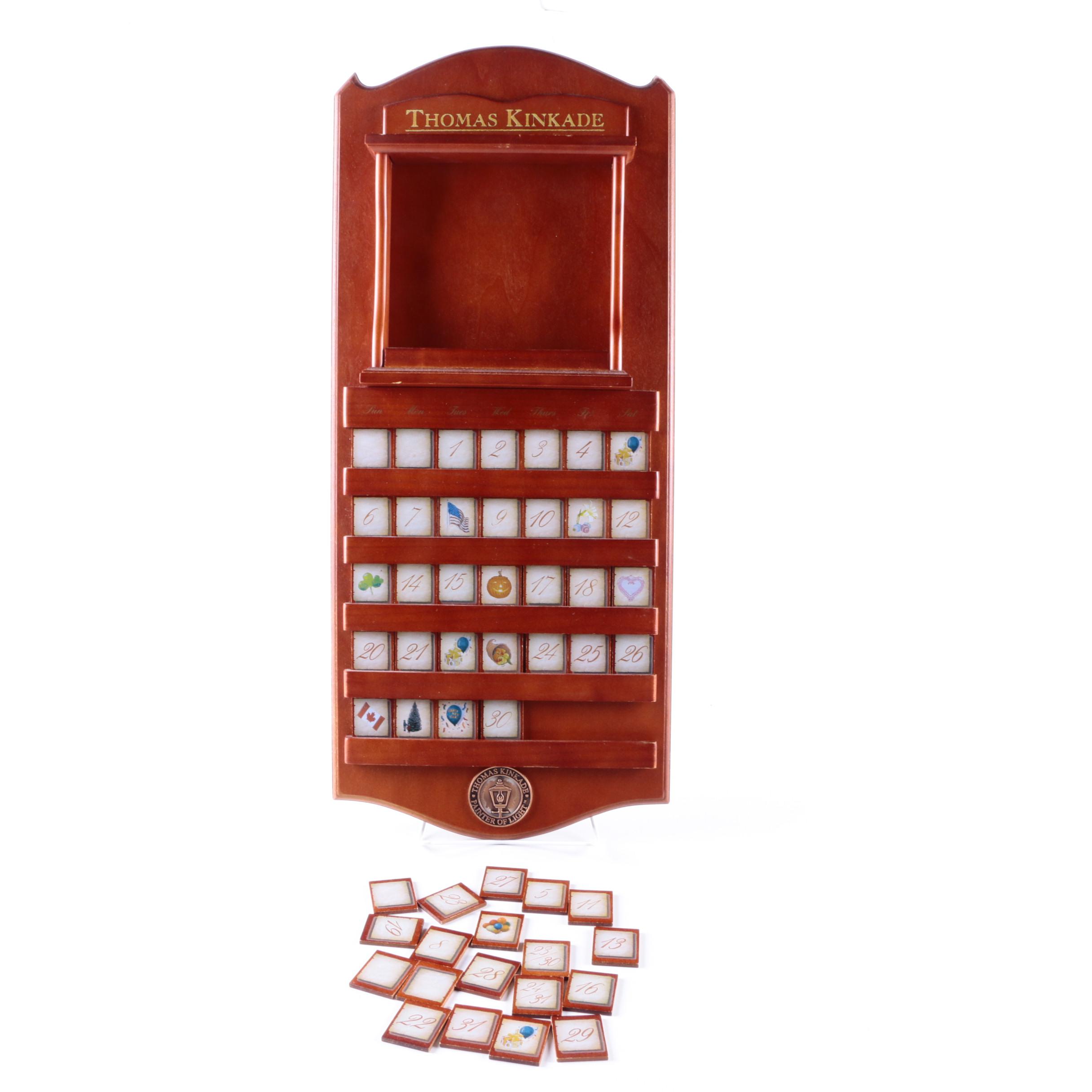 Thomas Kinkade Wooden Perpetual Calendar EBTH