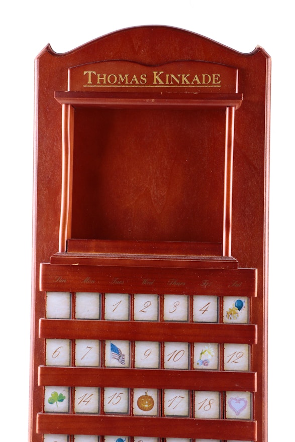 Thomas Kinkade Wooden Perpetual Calendar EBTH