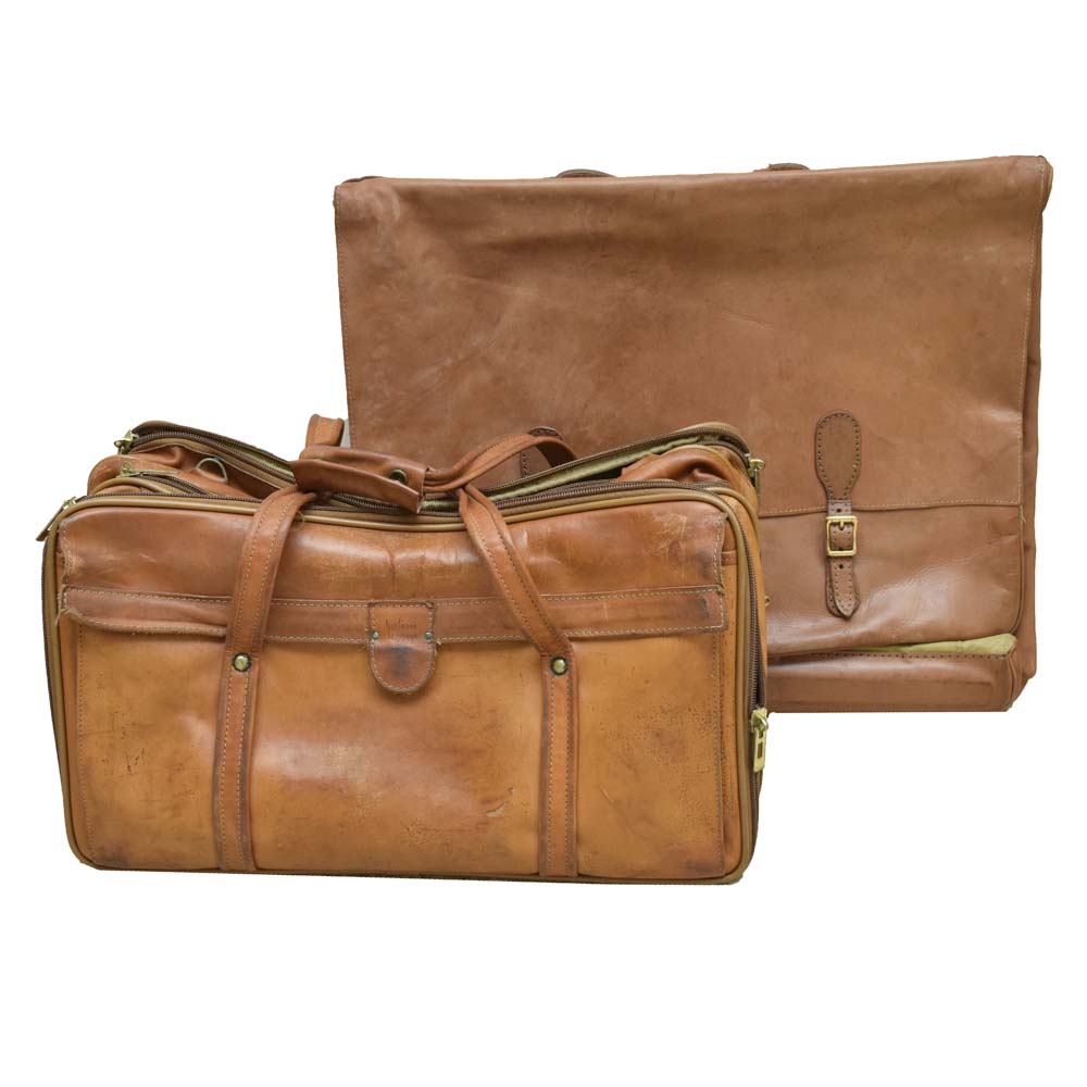 hartmann leather duffel bag