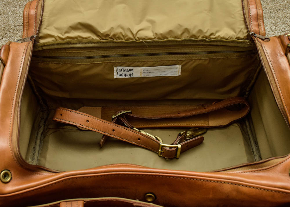 Vintage Hartmann Luggage Leather Suitcase and CarryOns EBTH