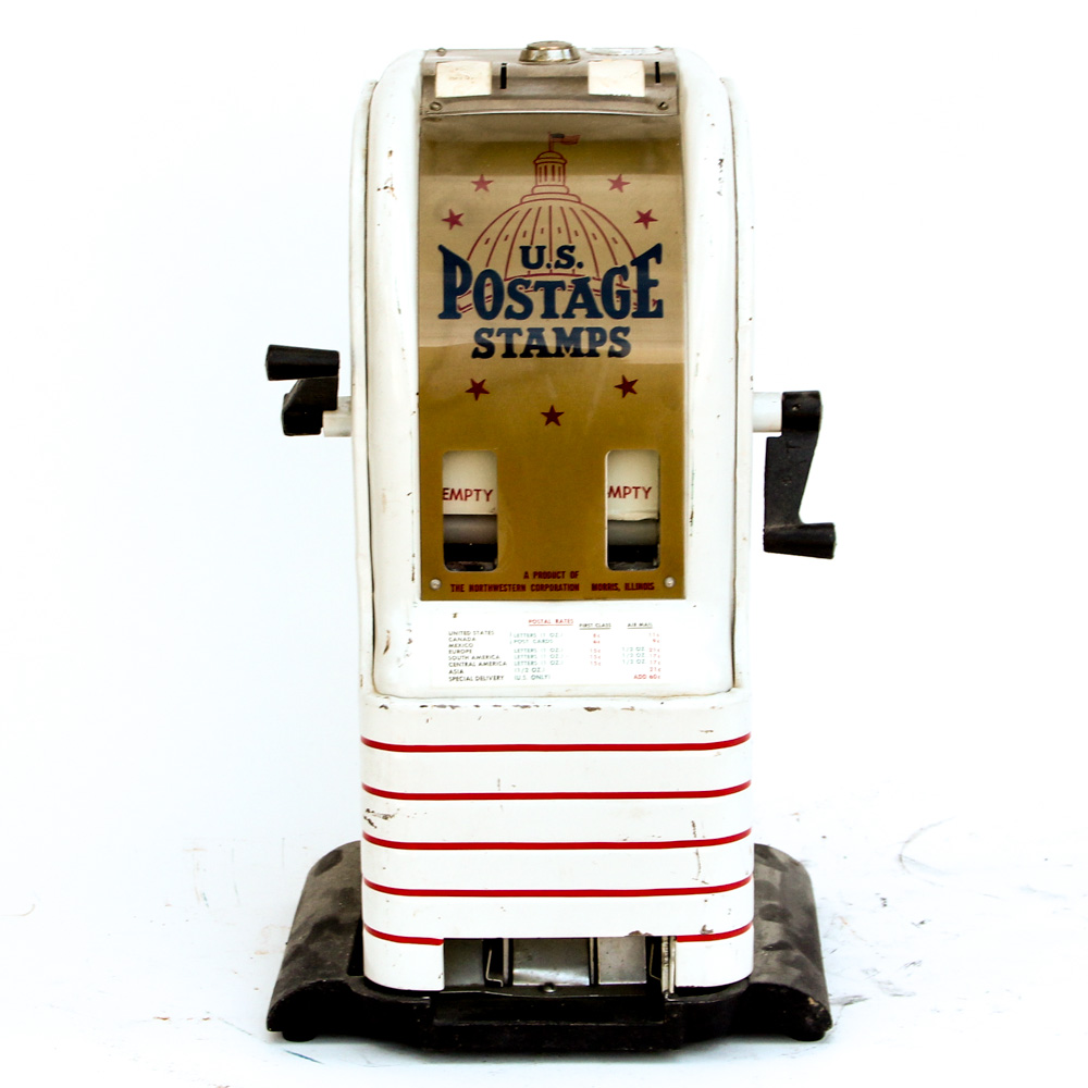 Vintage Postage Stamp Dispensing Machines EBTH