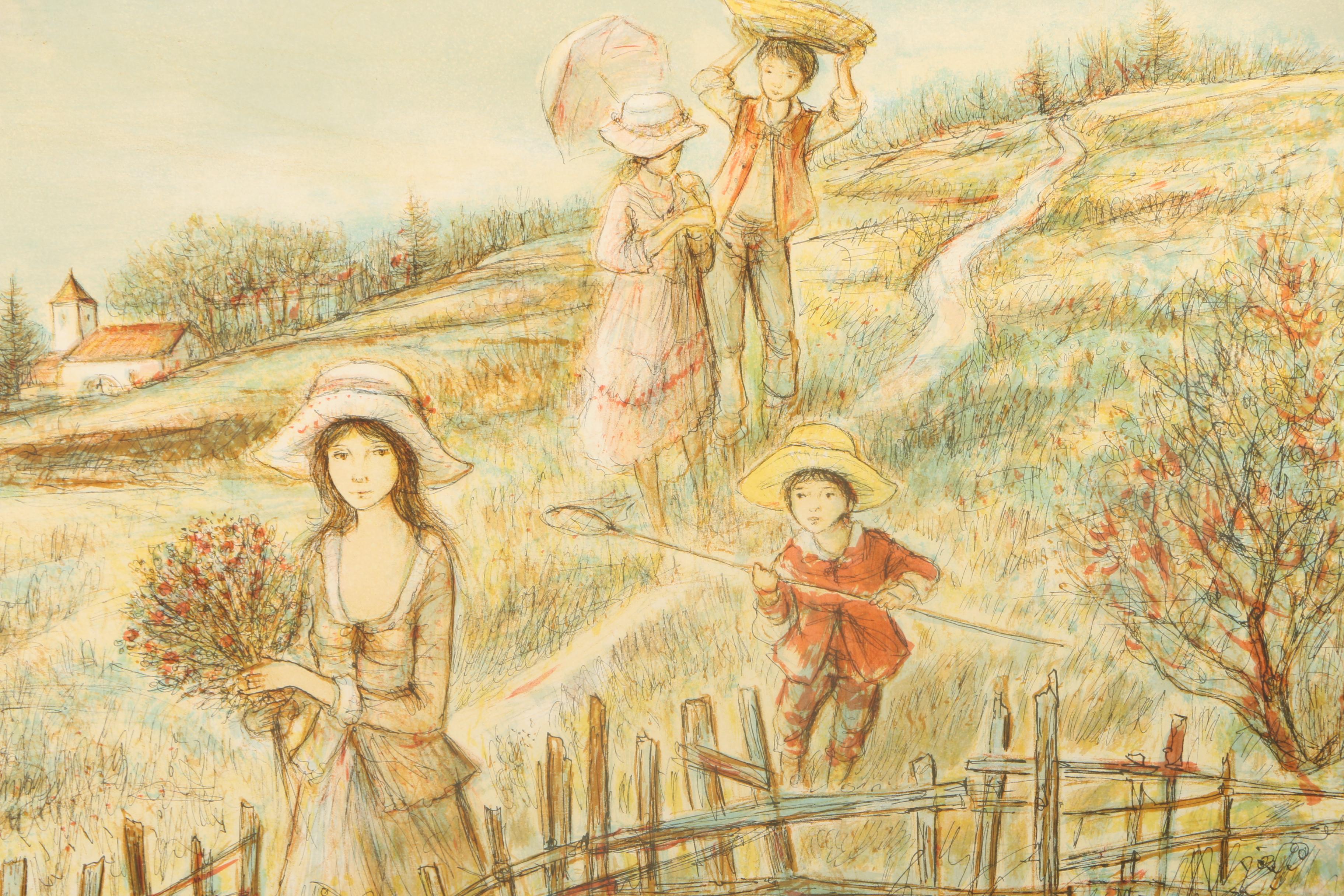 Jacques Lalande Artist's Proof Lithograph "The Path" EBTH