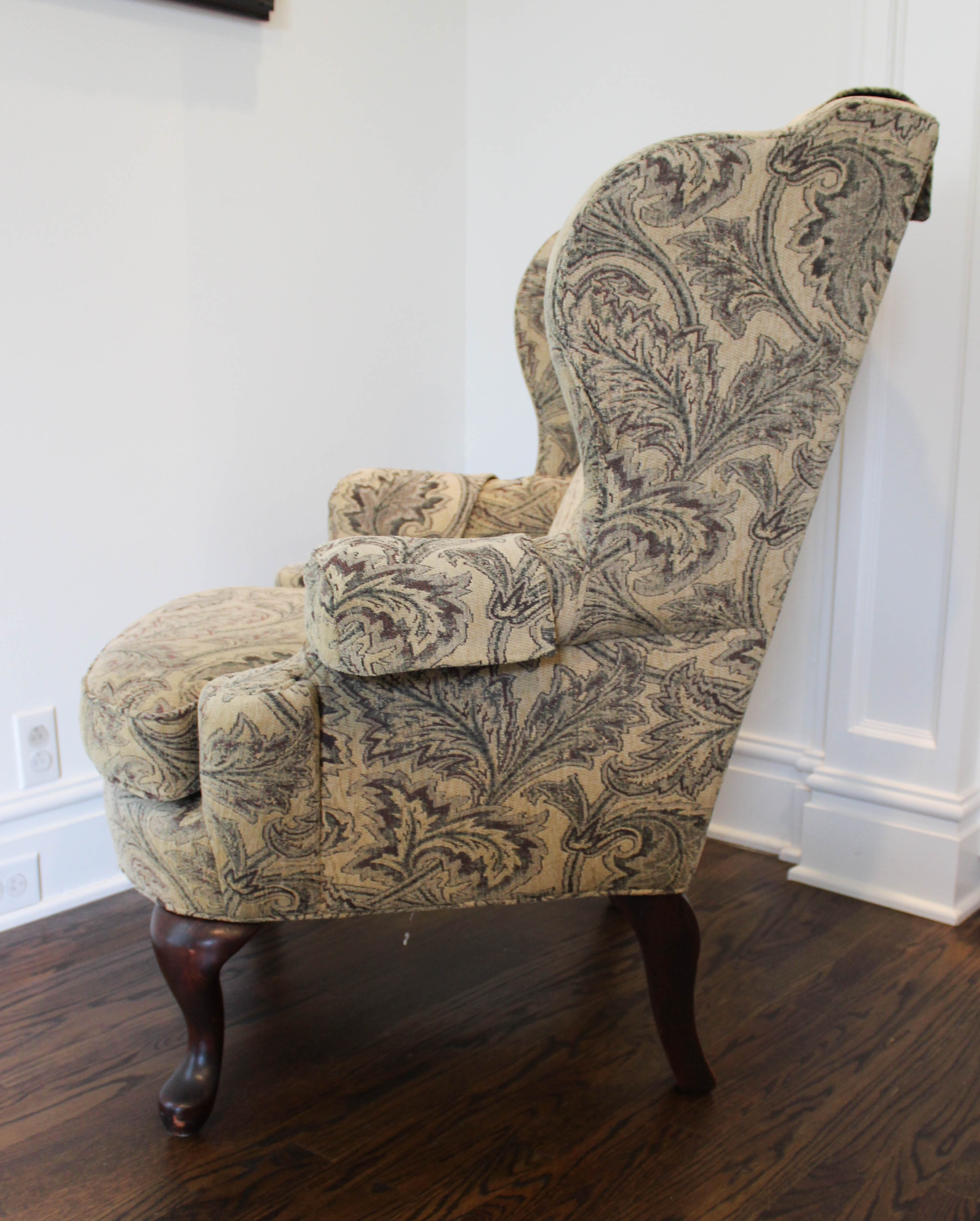 Contemporary Upholstered Wingback Chair from Norwalk EBTH