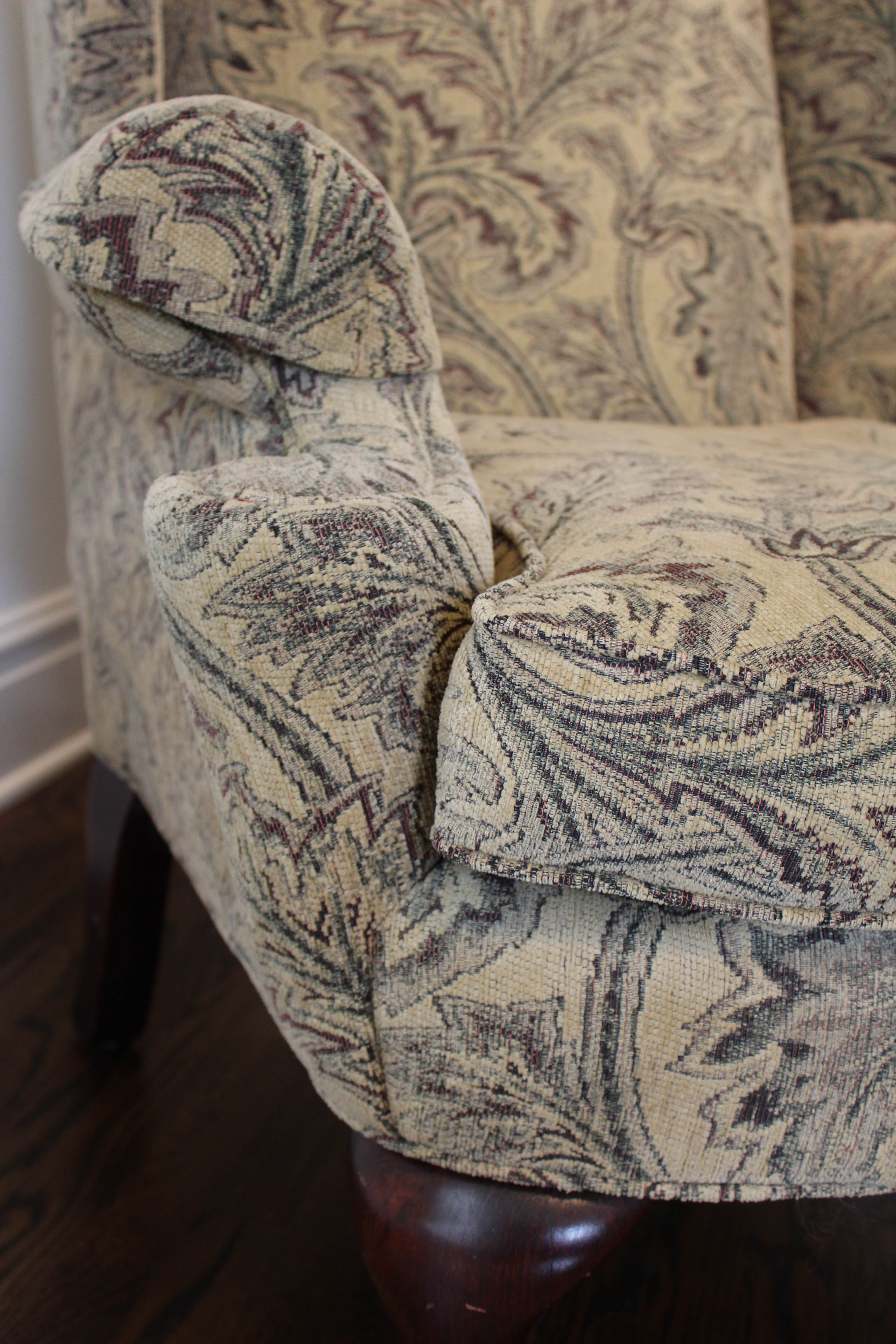 Contemporary Upholstered Wingback Chair from Norwalk EBTH