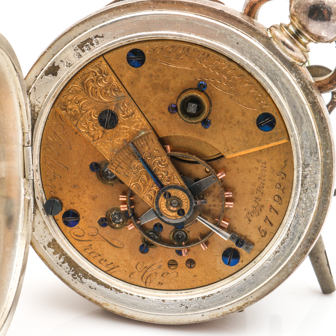 Circa 1873 American Watch Co. Silveroid Key Wind Pocket Watch EBTH
