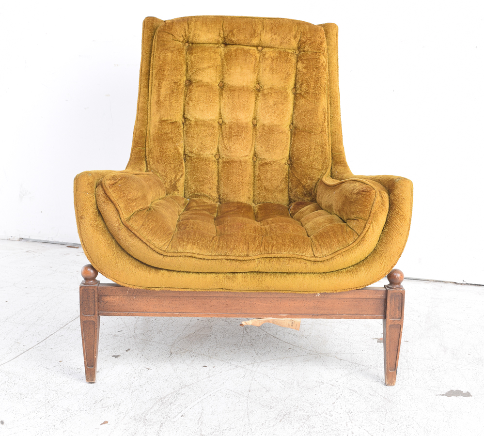 Mid Century Modern Club Chair with Ottoman by Sam Moore EBTH