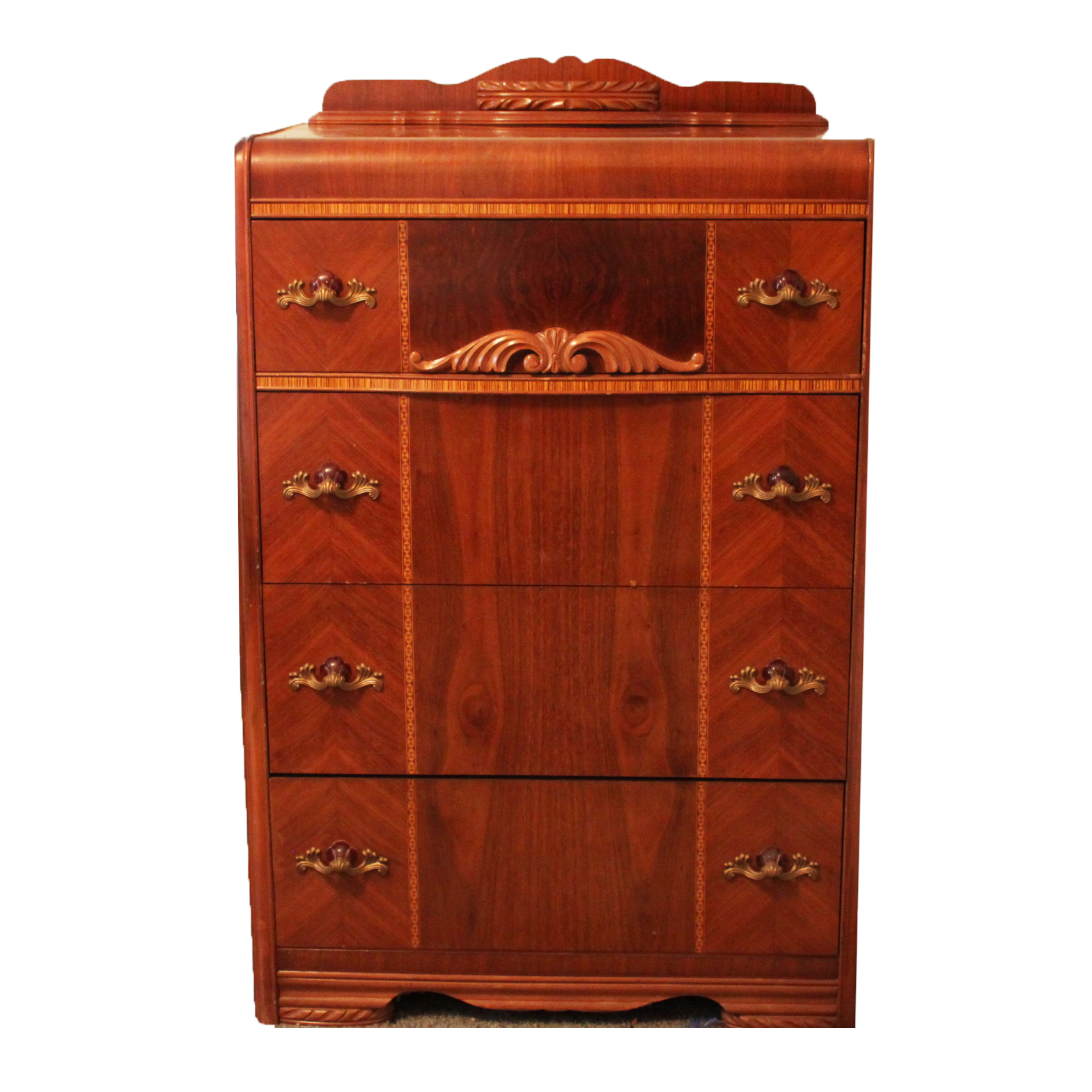 Vintage Art Deco Waterfall Chest of Drawers EBTH