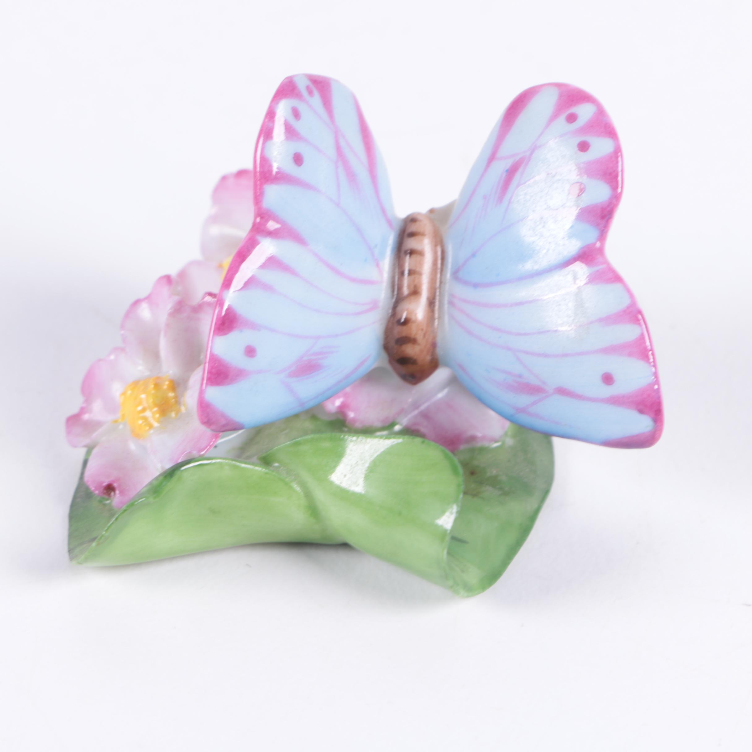 Herend Hungary Porcelain Butterfly Figurine EBTH