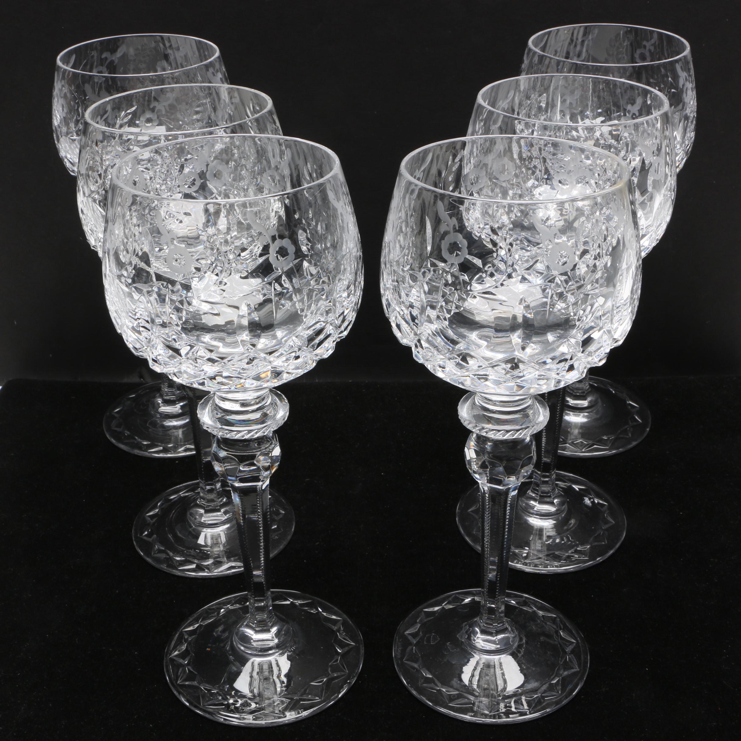 Rogaska "Gallia" Crystal Wine Glasses EBTH