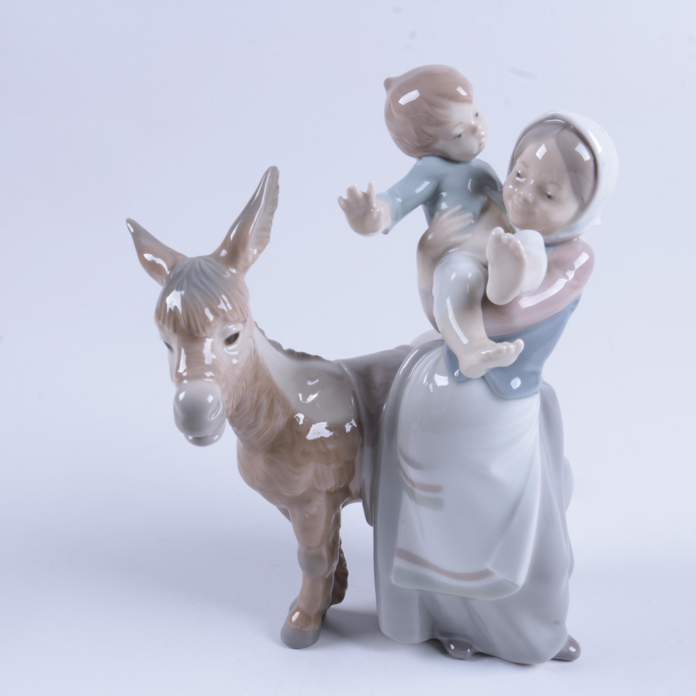 Lladró "Donkey Ride" Porcelain Figurine EBTH