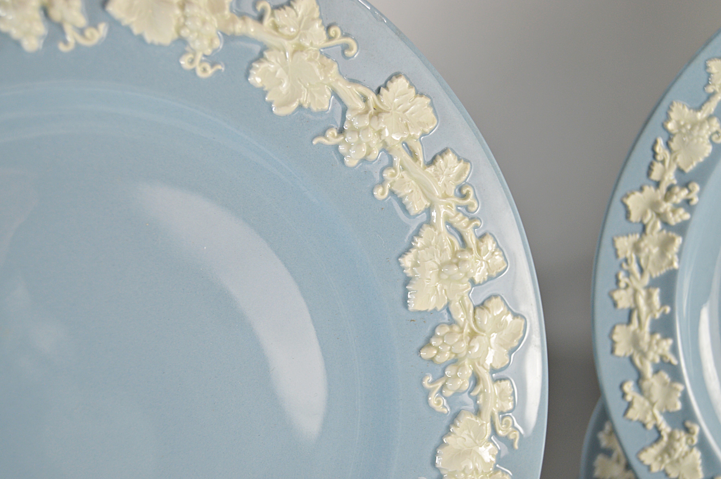 Vintage Wedgwood of Etruria & Barlaston Embossed Queensware Dinnerware