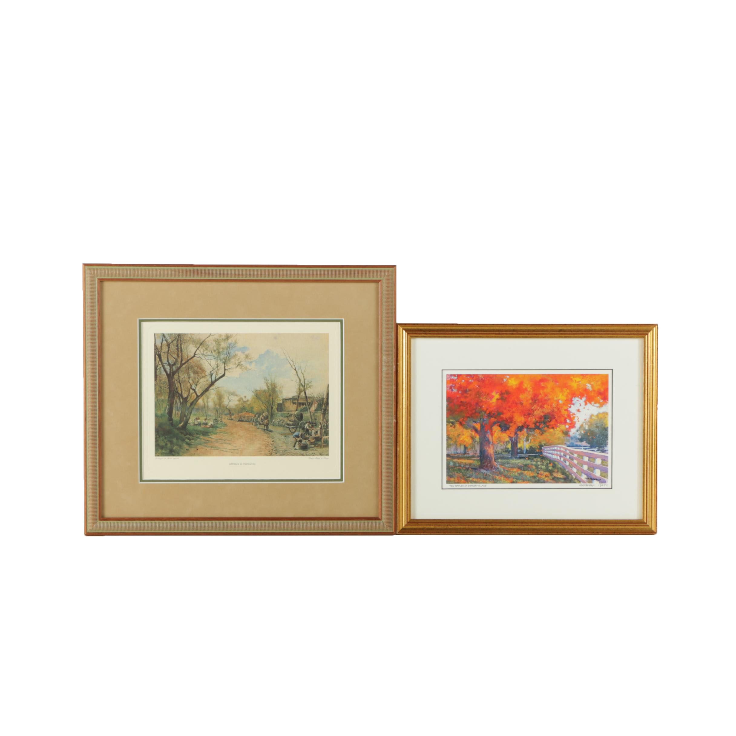 Two Reproduction Prints on Paper after Paintings EBTH