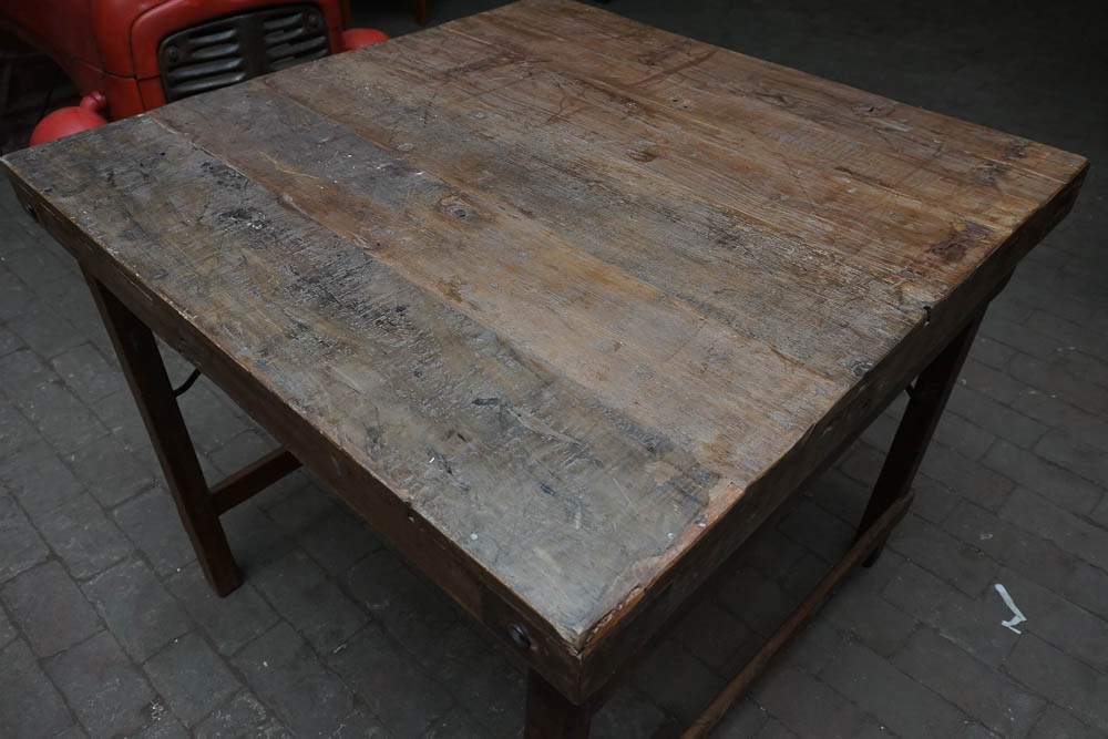 Reclaimed Wood Work Table EBTH