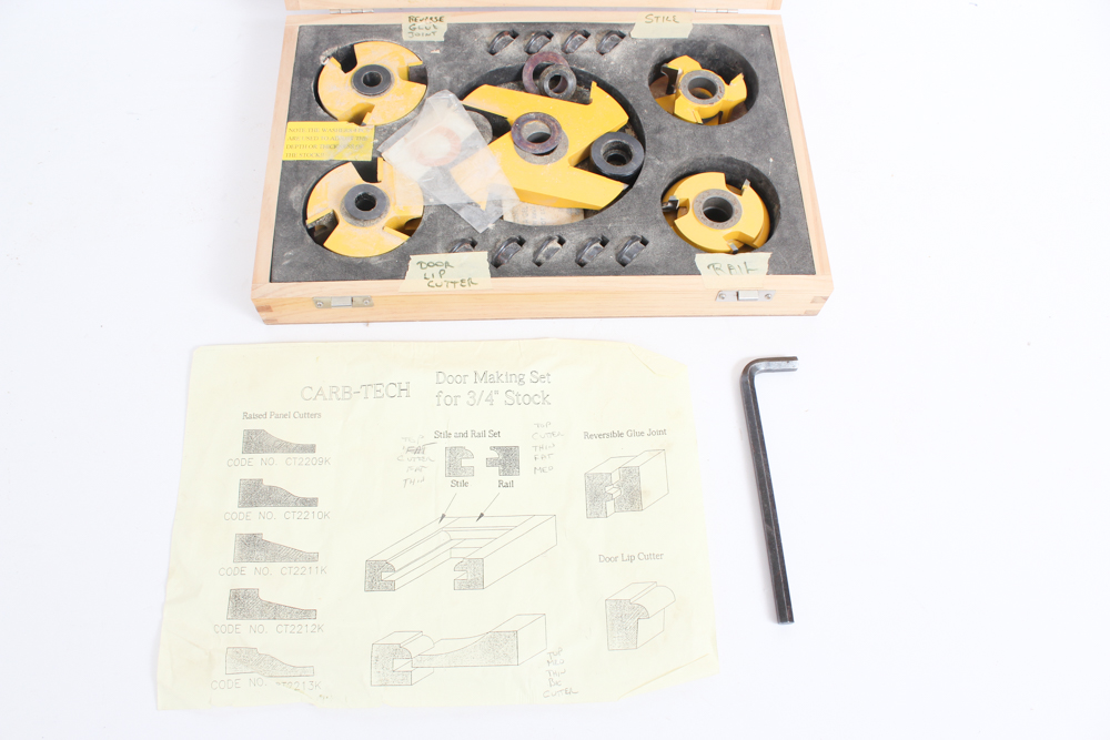 Carb Tech Shaper Door Making Bit Set EBTH