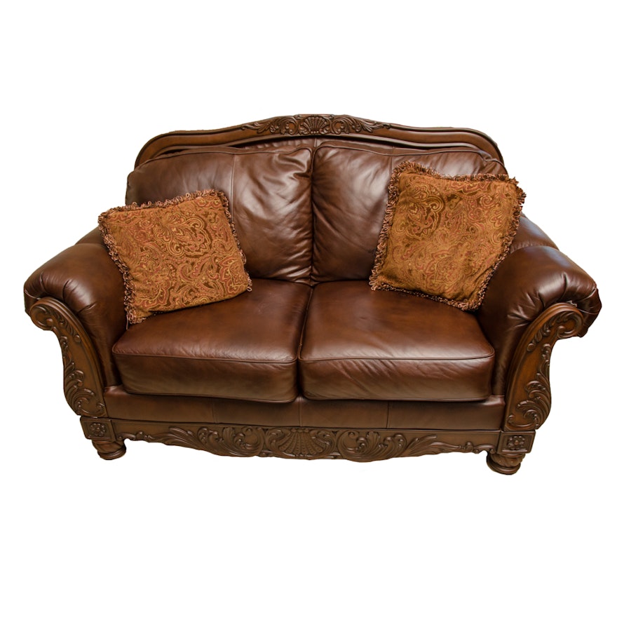 Shore Loveseat quot shore quot leather loveseat by furniture ebth Shore Loveseat quot shore quot leather loveseat by furniture ebth