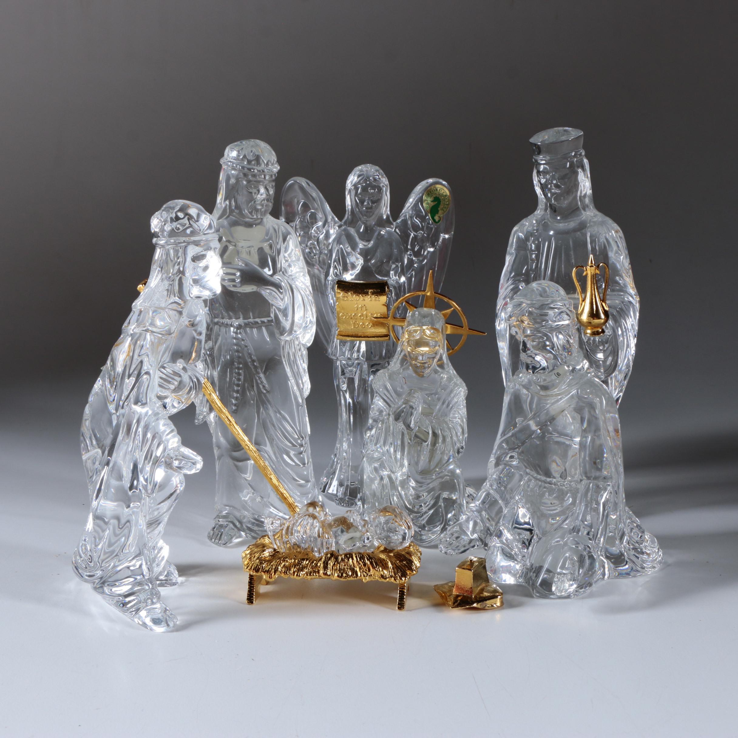 Waterford Crystal "Millennium "Nativity Scene EBTH