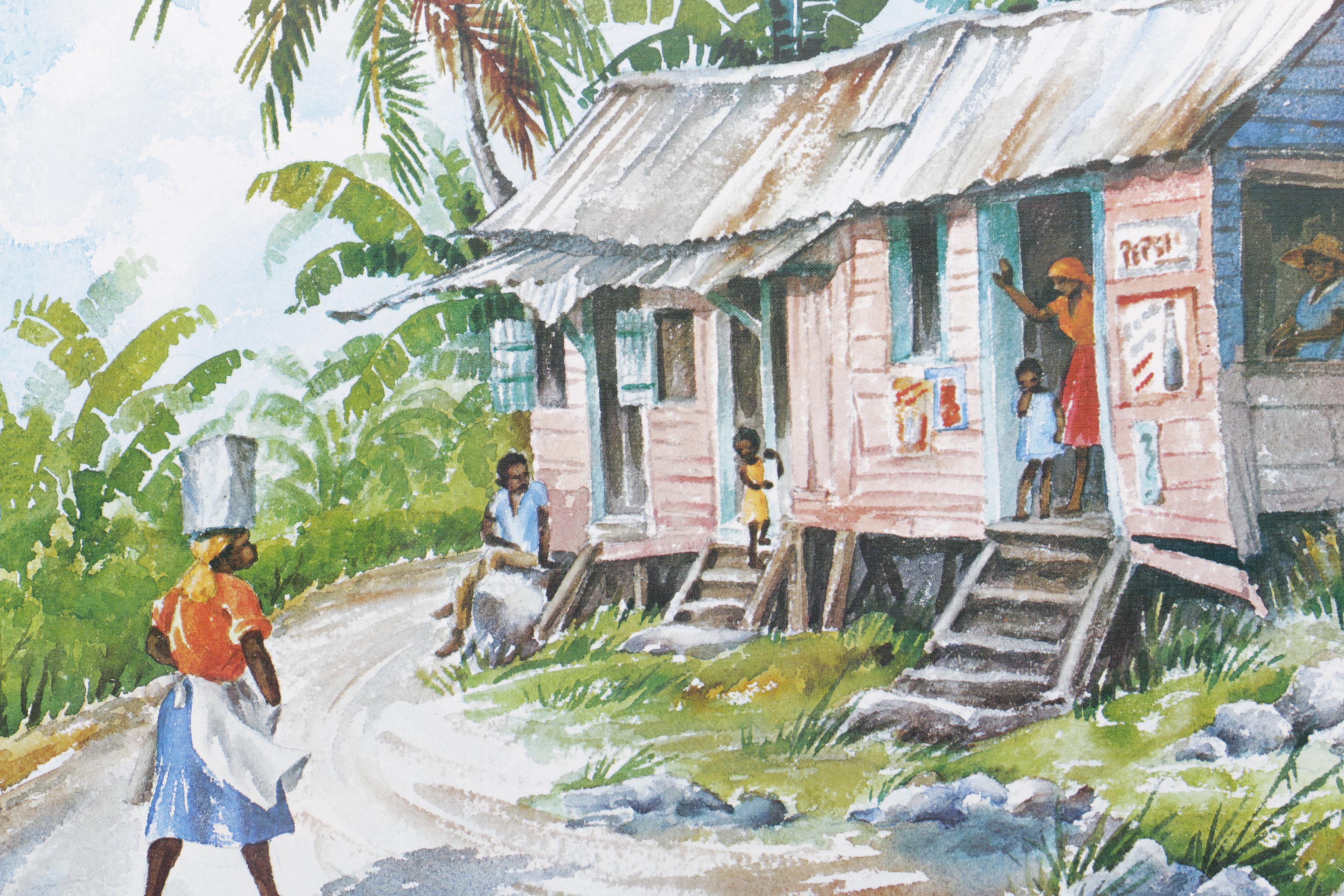 Pair of Reproduction Prints After Margaret K Rhodes's Jamaican