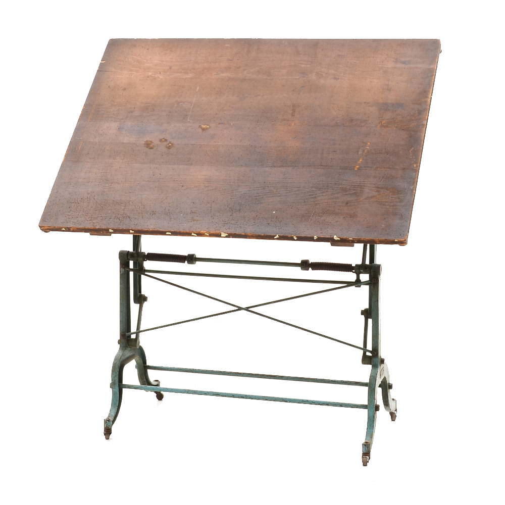 Vintage Drafting Table EBTH