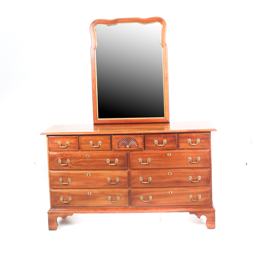 Centennial Cherry Wood Dresser with Mirror EBTH