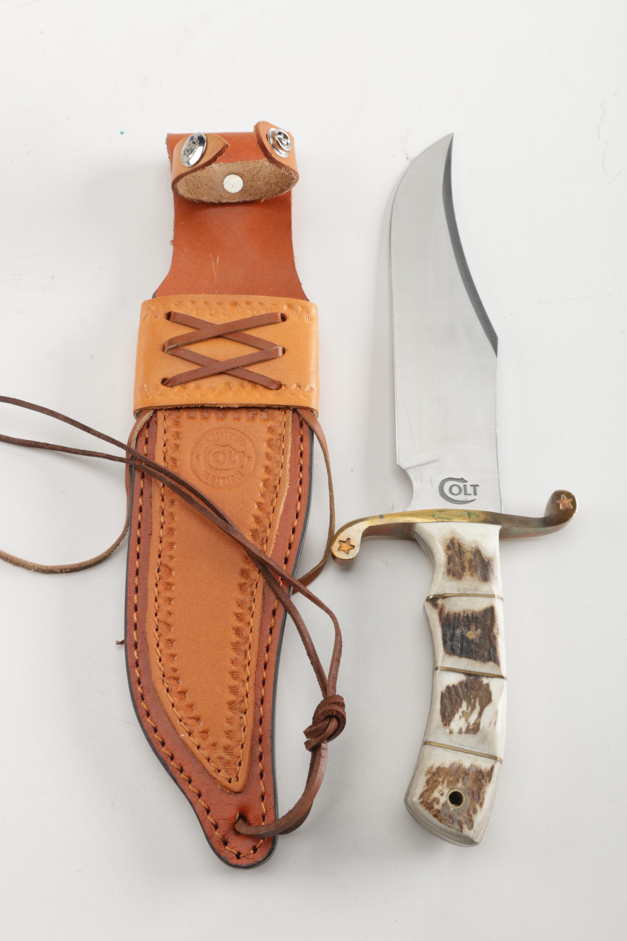 Colt Limited Edition AntlerHandled Bowie Knife EBTH