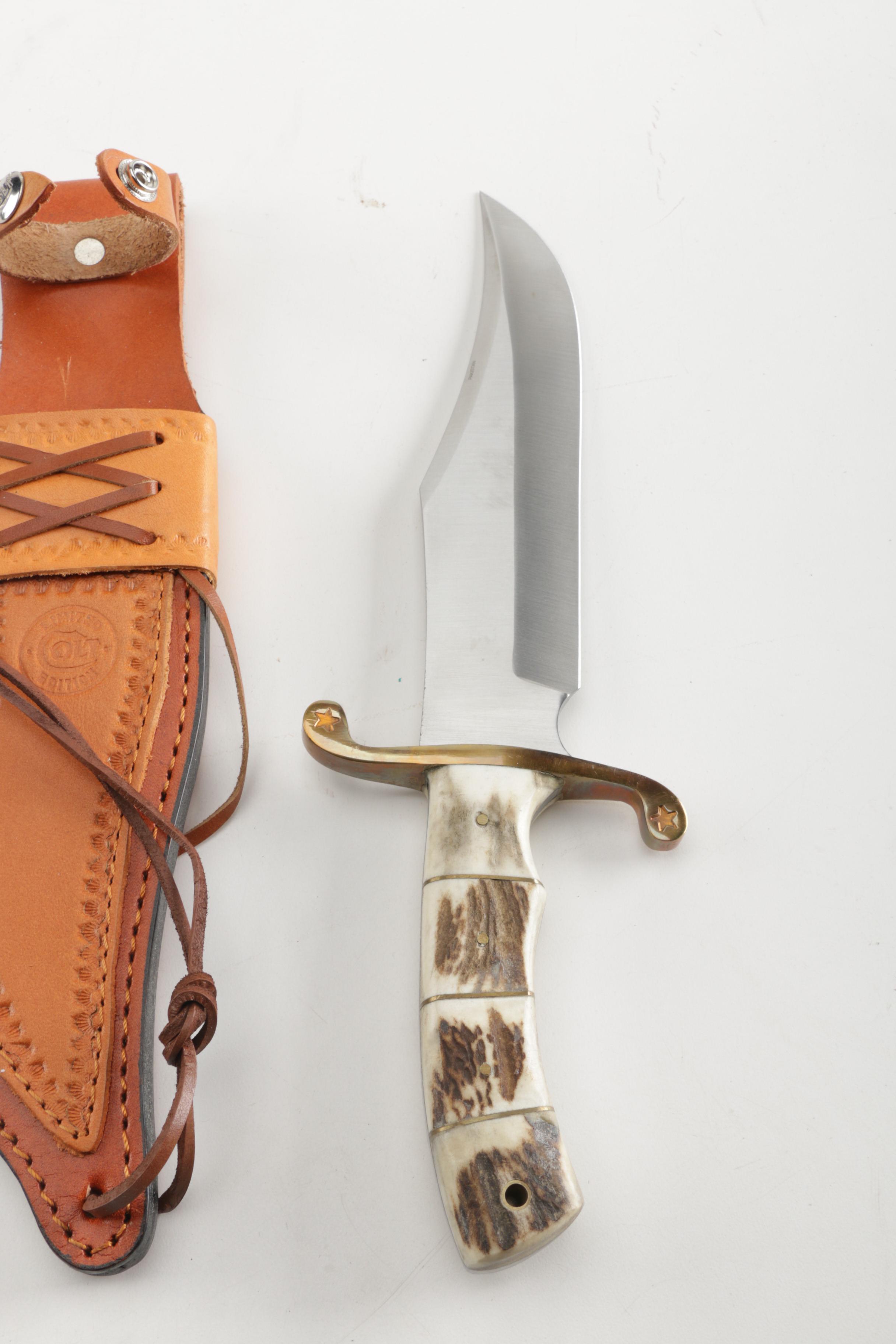 Colt Limited Edition AntlerHandled Bowie Knife EBTH