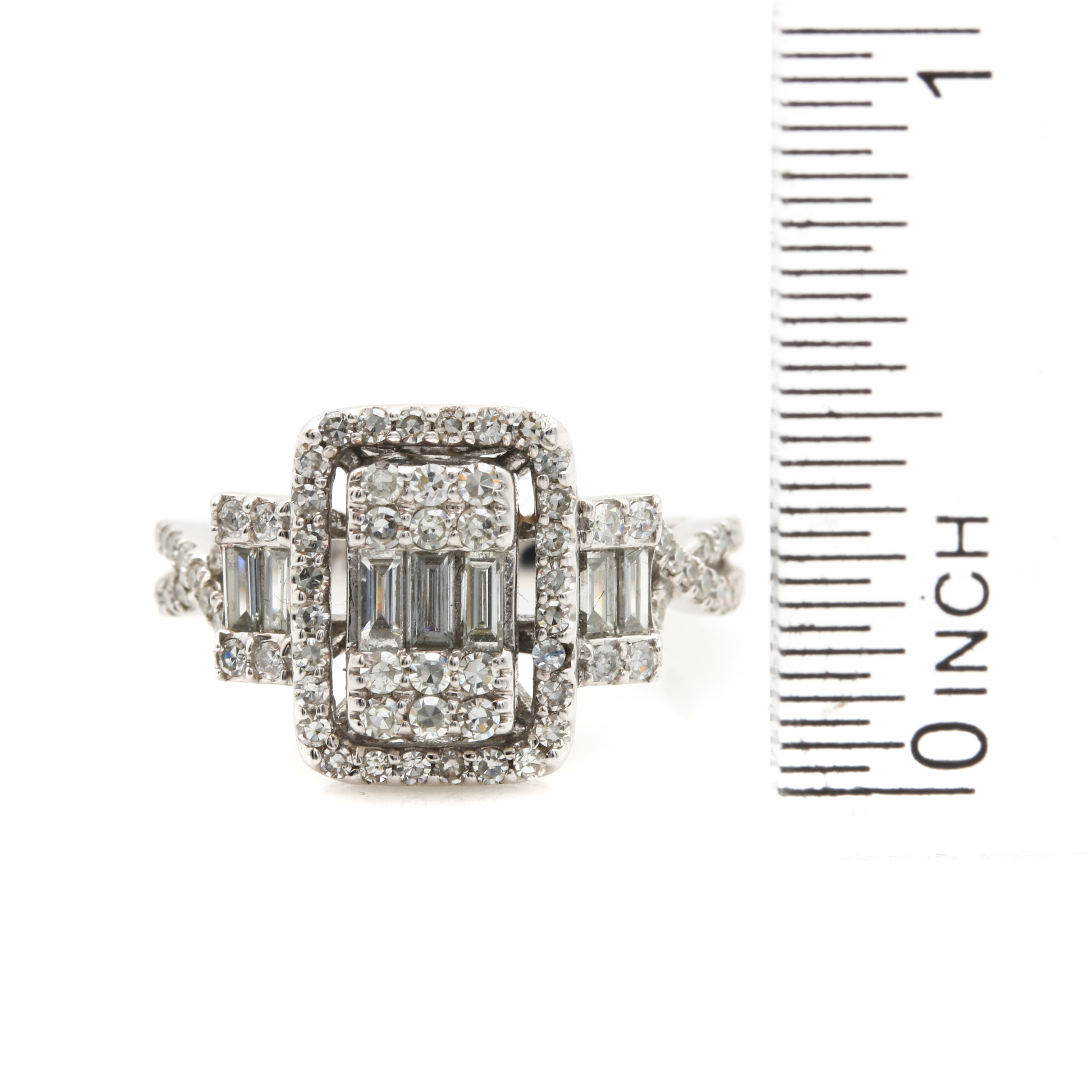 Keepsake 10K White Gold 1.15 CTW Diamond Ring EBTH