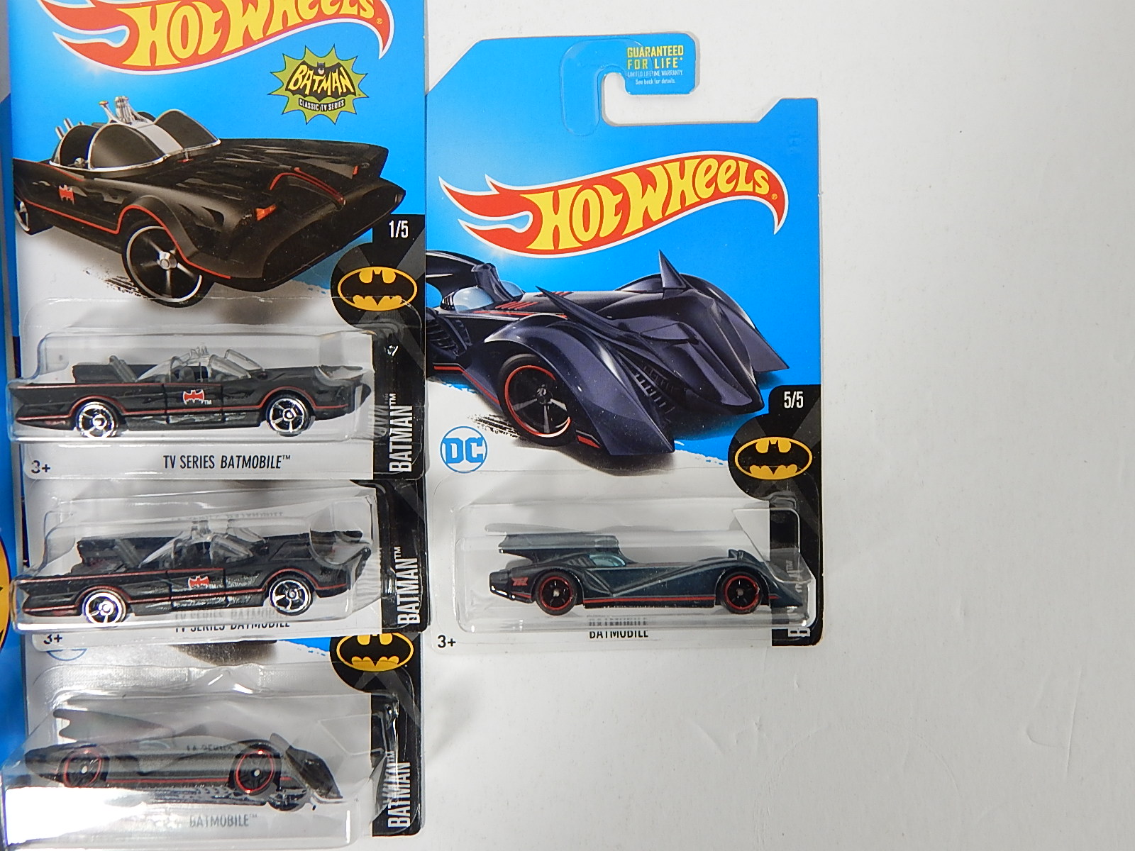 Batman Batmobile Hot Wheels Car Collection with Super Treasure Hunt Car