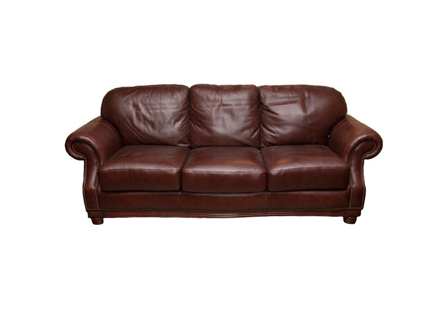 American Signature Leather Sofa