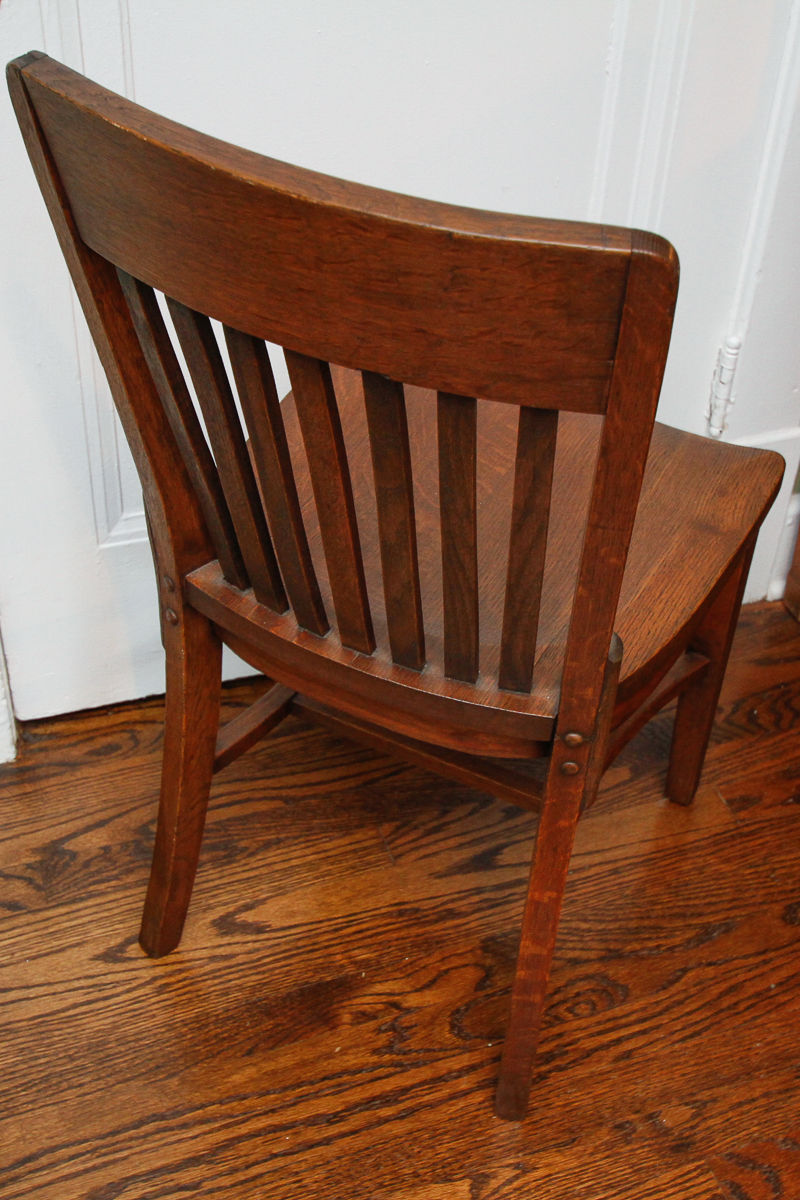 Vintage Oak Side Chair EBTH