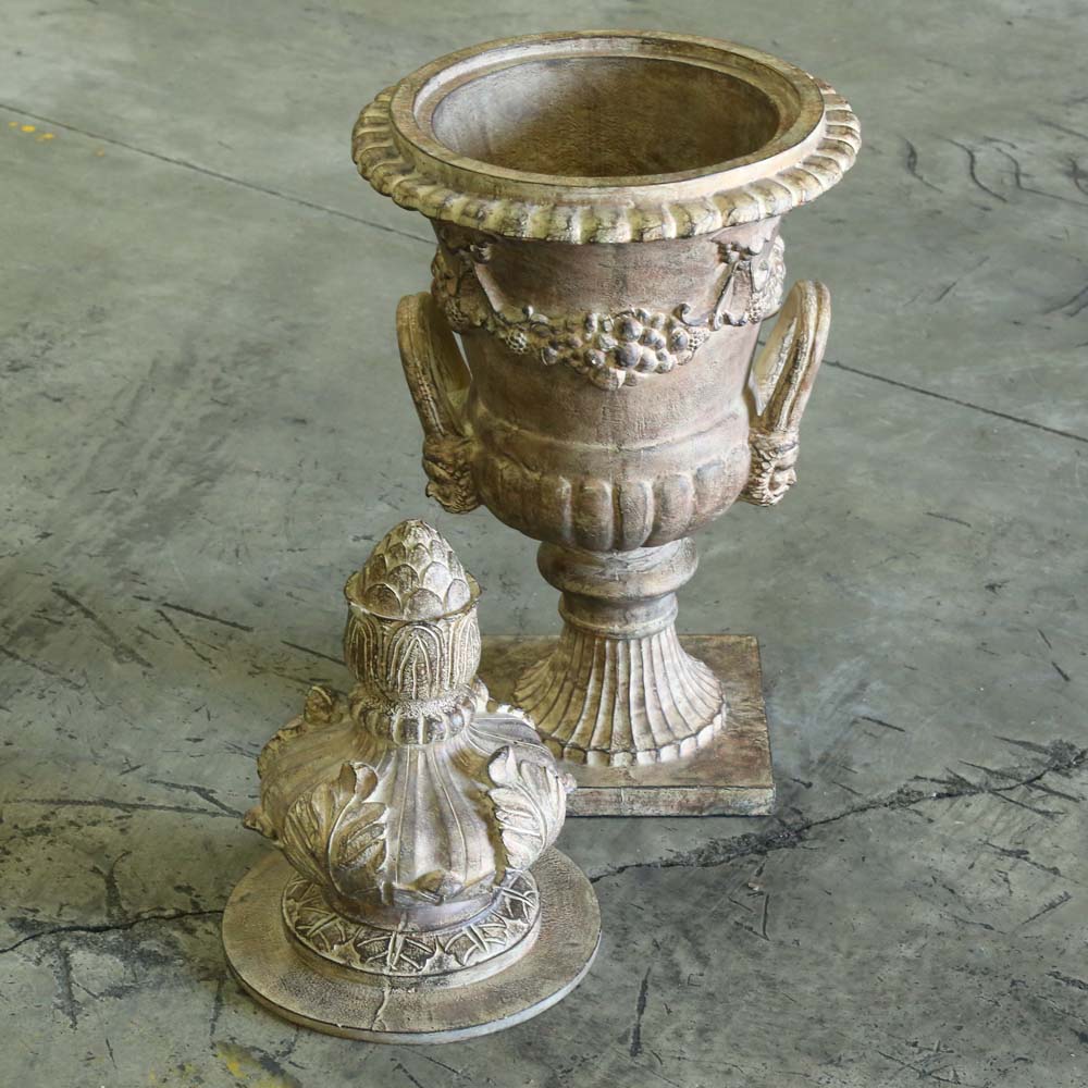 Large Decorative Covered Urn EBTH