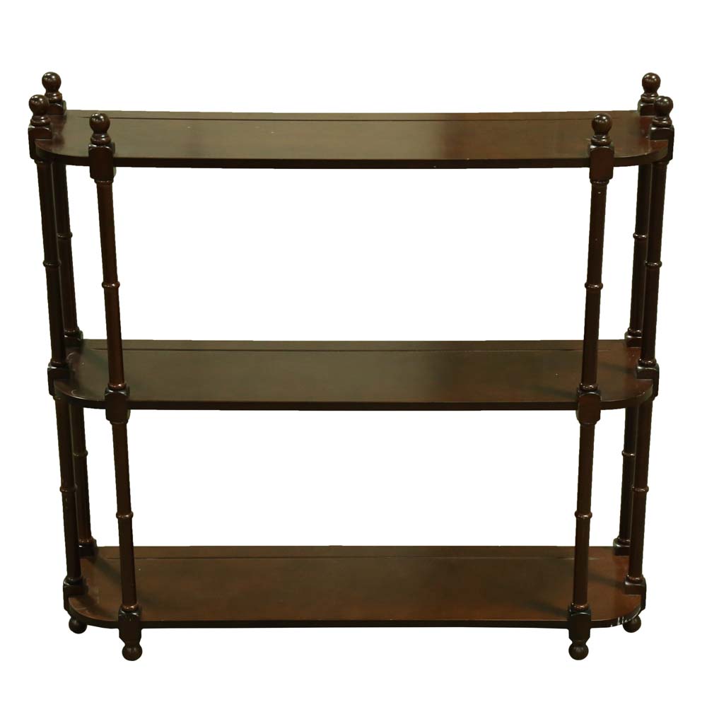 British Colonial Style Wall Shelf by The Bombay Company EBTH