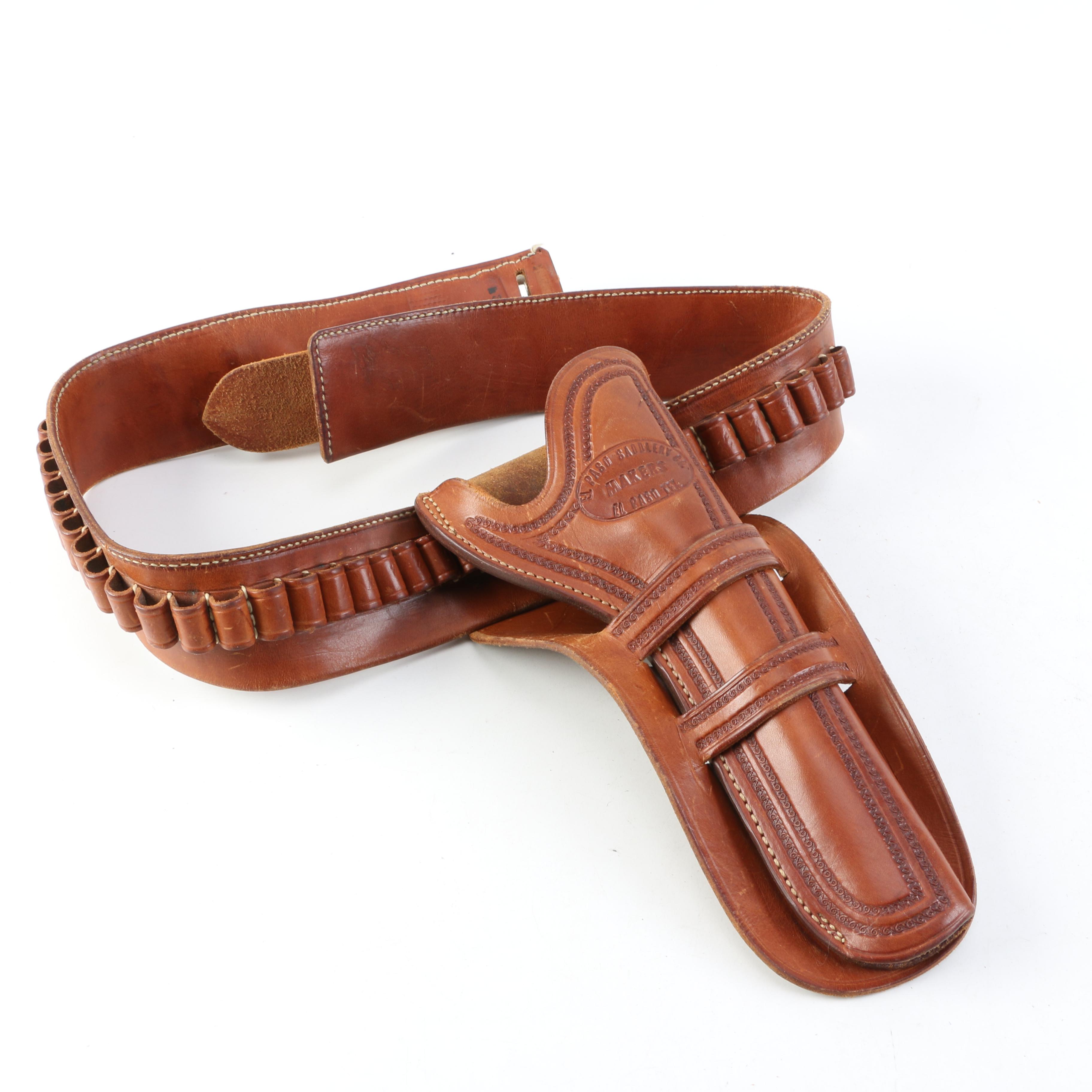 Vintage Hahn 45 BB Single Action Revolver with El Paso Saddlery Gun