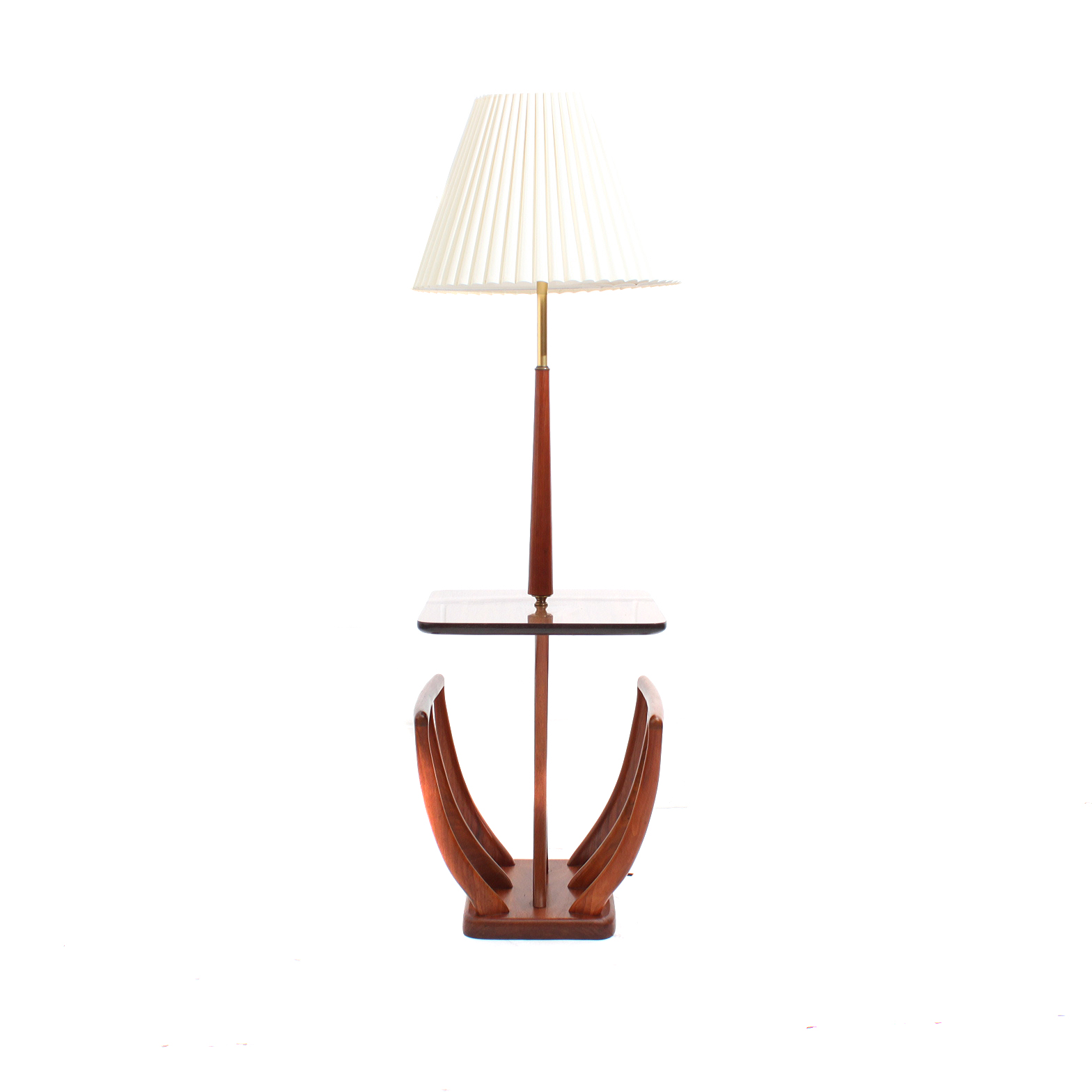 magazine rack table lamp combination
