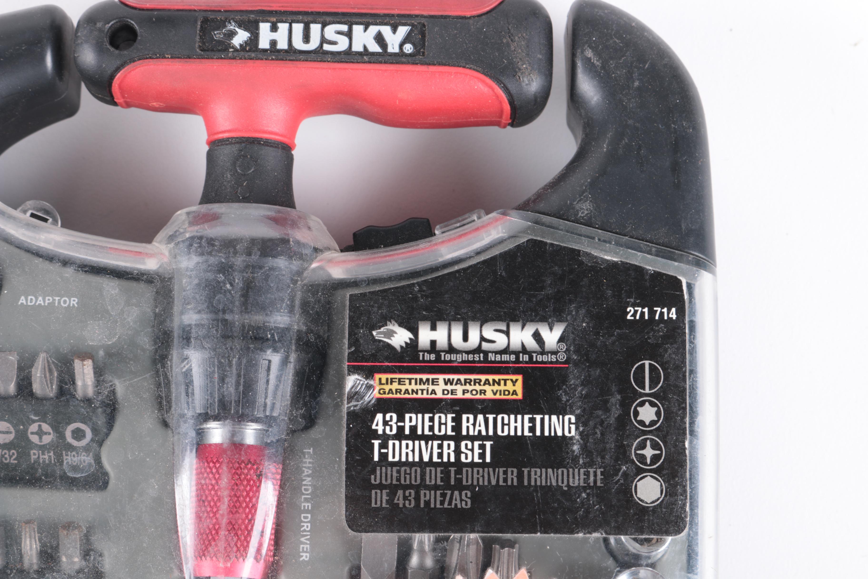 Husky Ratcheting and TDriver Set with Craftsman Wrenches EBTH