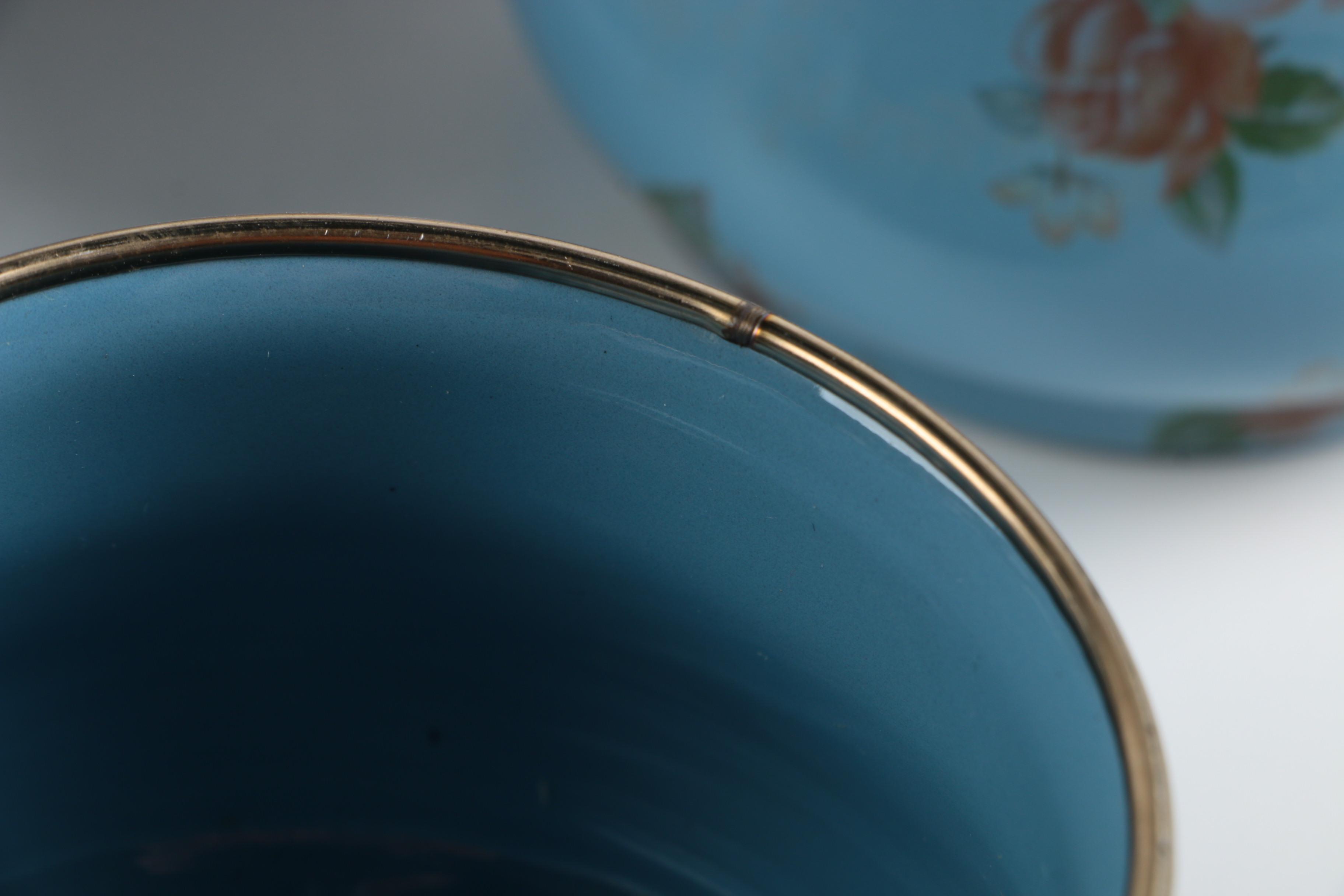 MackenzieChilds Victoria and Richard Enamel Tea Set EBTH