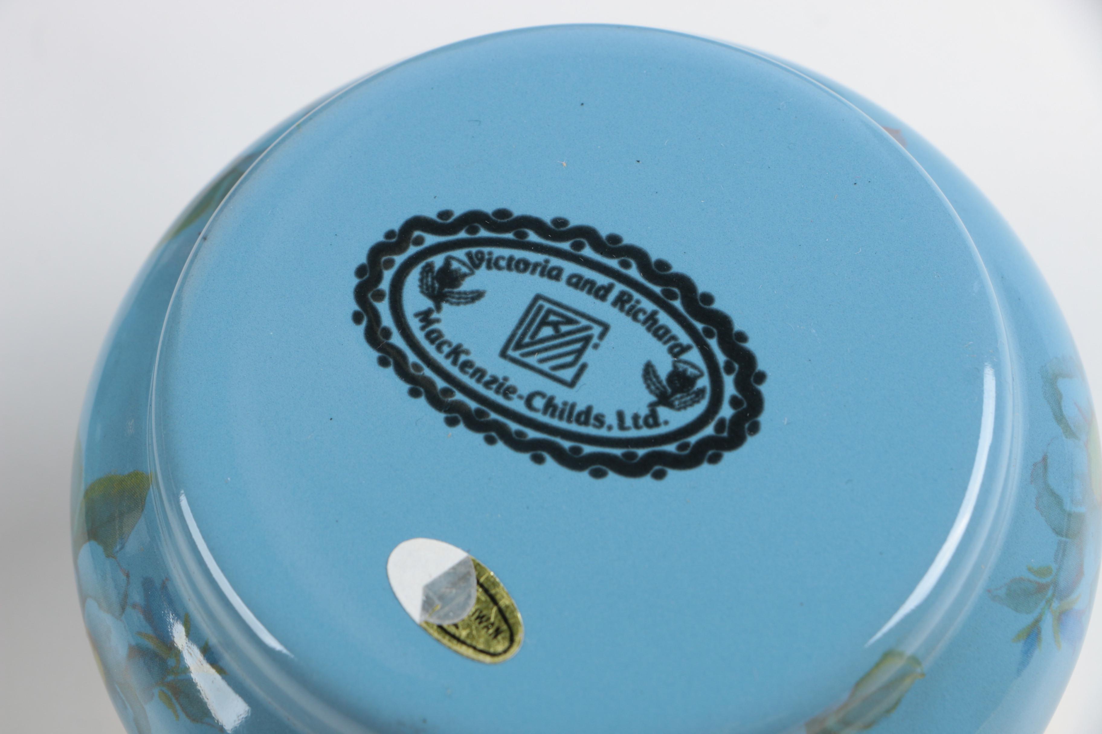 MackenzieChilds Victoria and Richard Enamel Tea Set EBTH