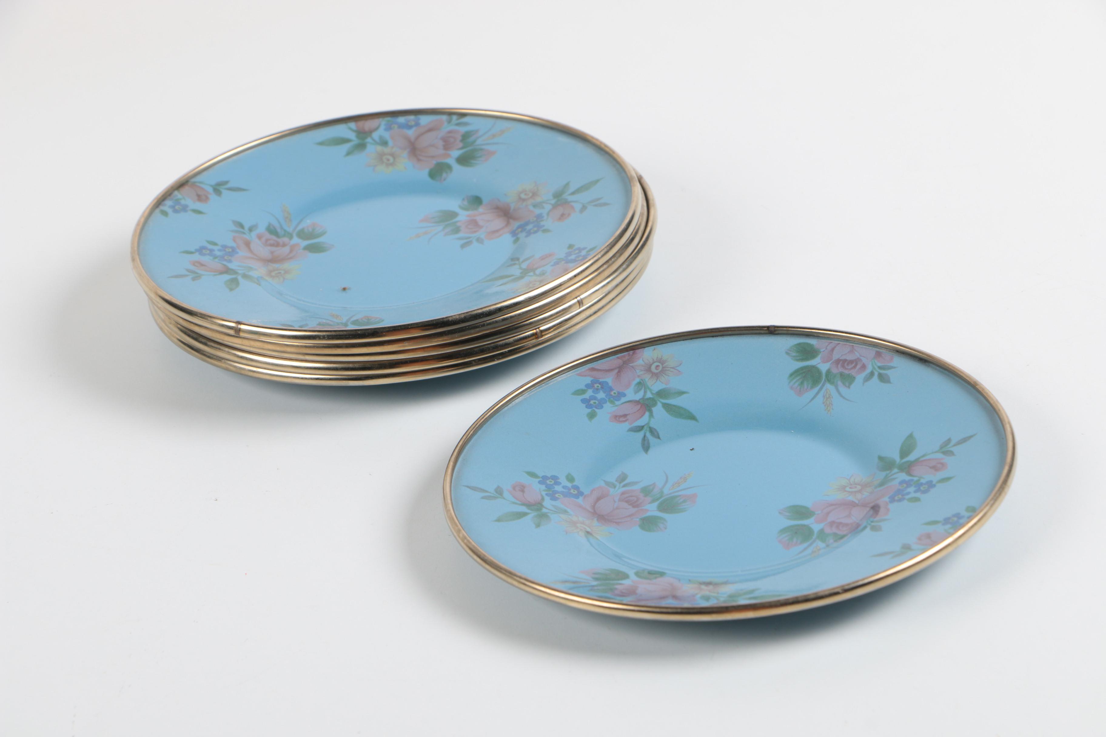 MackenzieChilds Victoria and Richard Enamel Tea Set EBTH