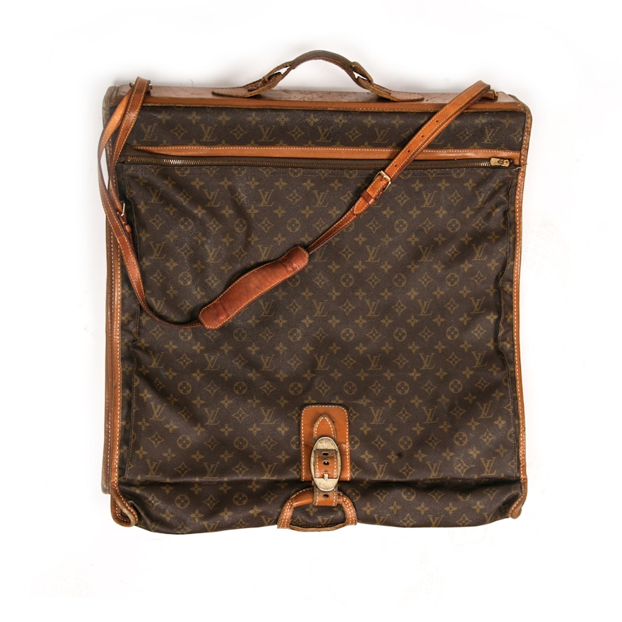french company louis vuitton garment bag Circa 1970s Vintage Louis Vuitton French Company Garment Bag | EBTH