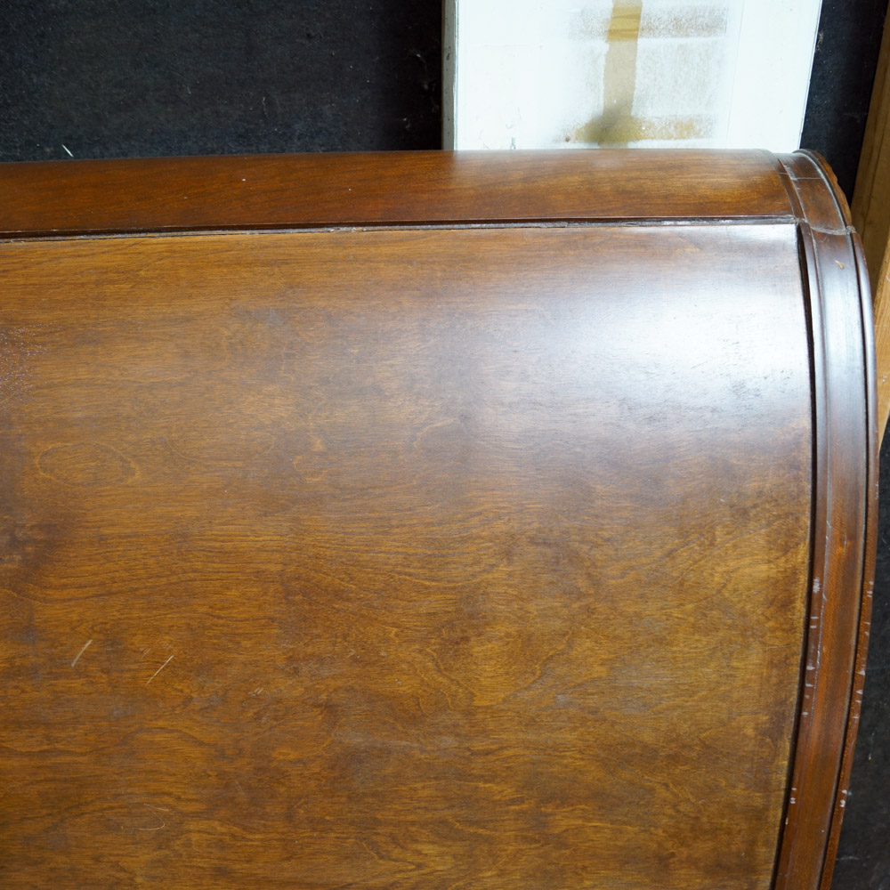 Vintage Cherry Sleigh Bed headboard EBTH