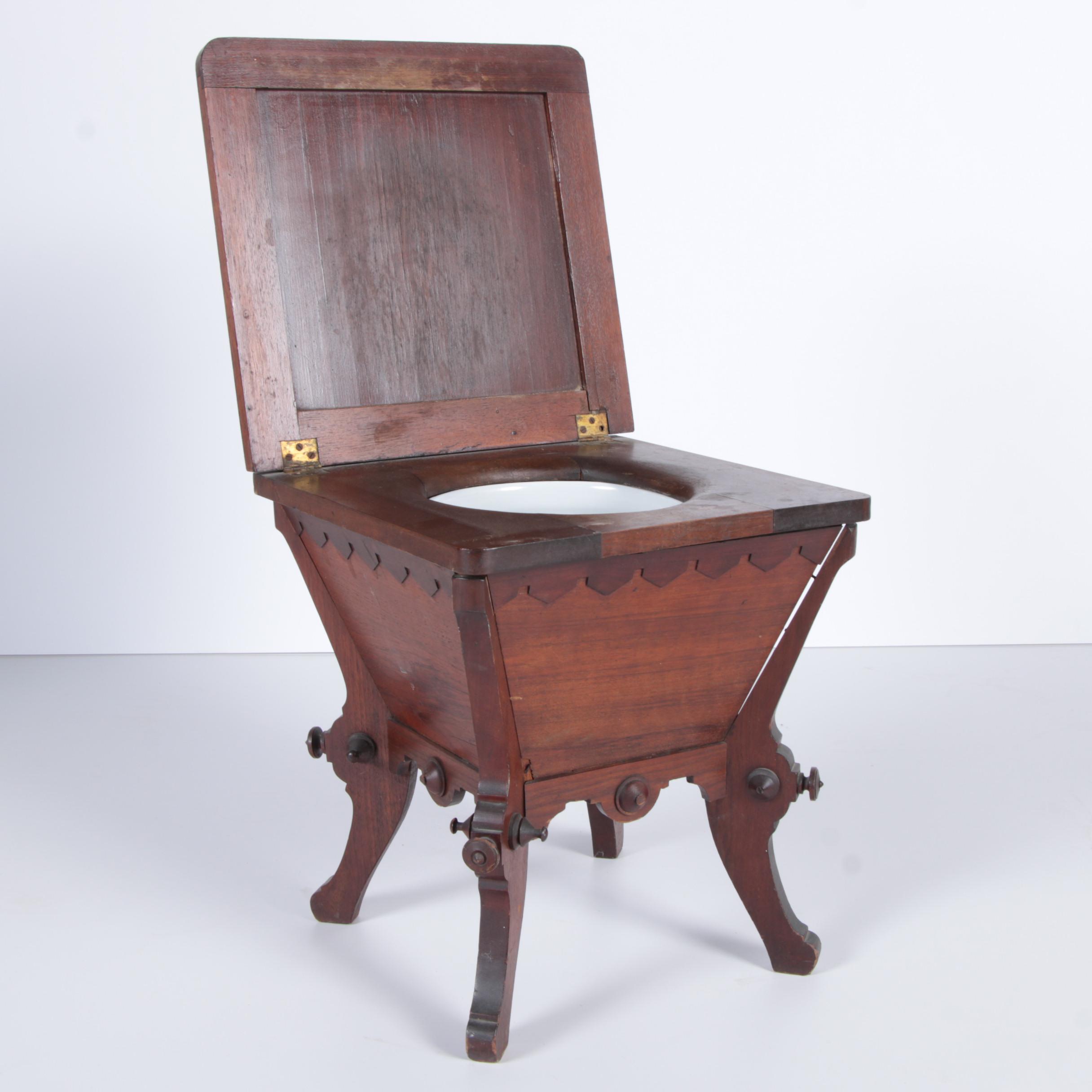 Antique Victorian Eastlake Style Chamber Pot EBTH
