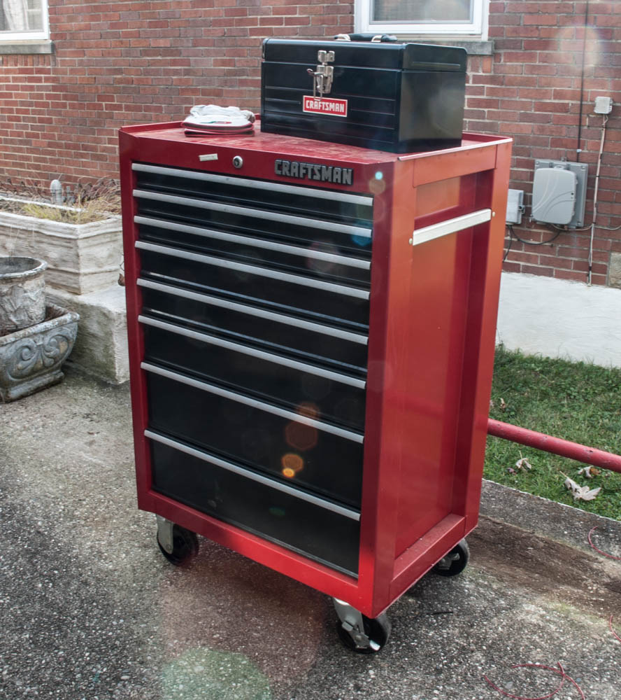 Craftsman 8 Drawer Rolling Tool Chest with Portable Tool Box EBTH