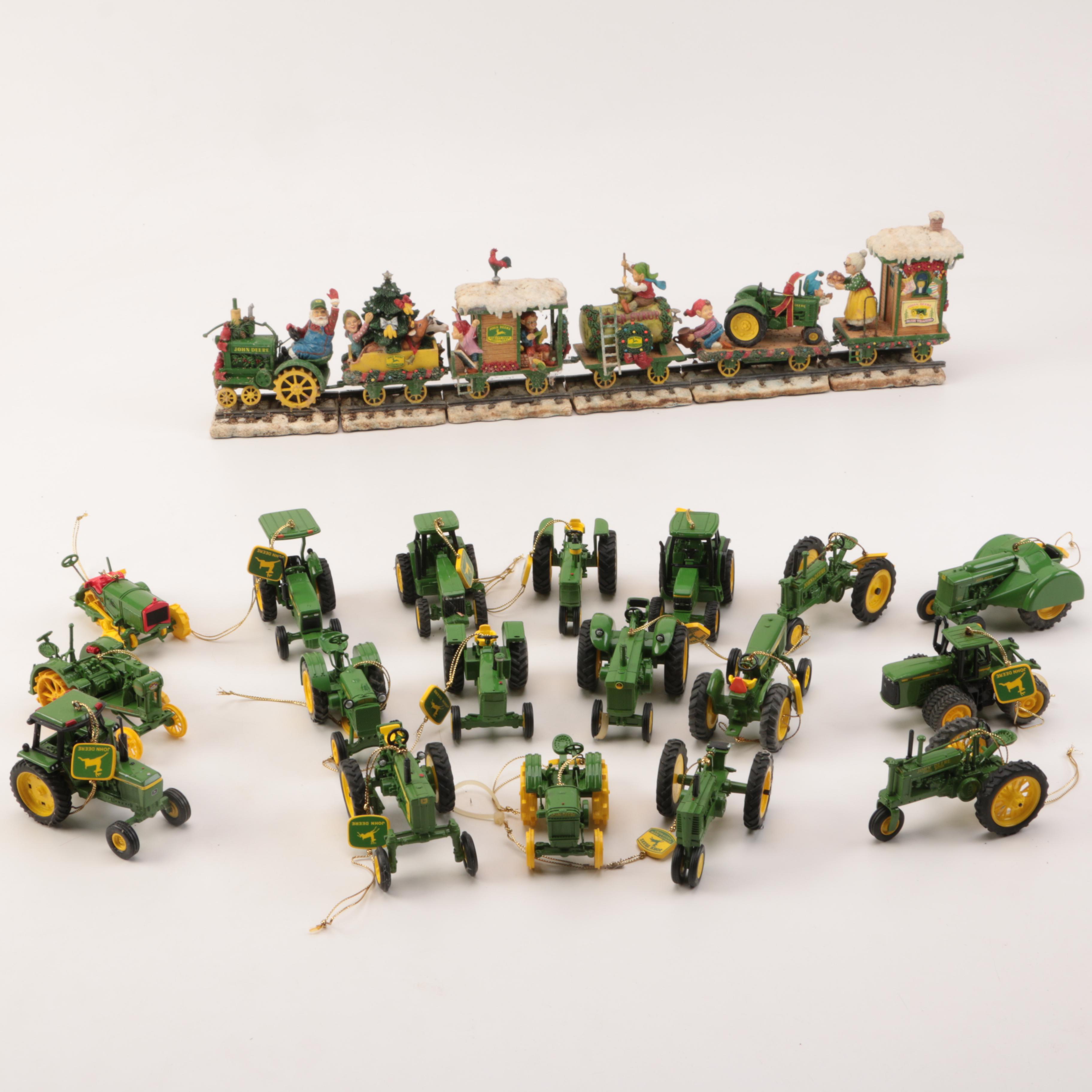 Collection Of John Deere Christmas Decor And Ornaments Ebth