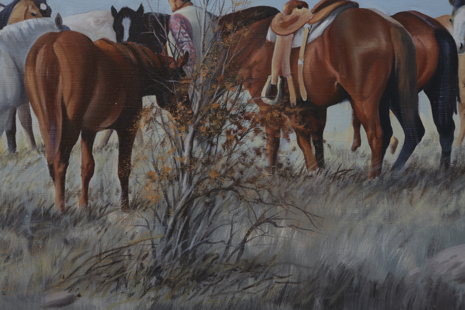 Jack Bryant Oil Painting on Canvas of Western Scene EBTH