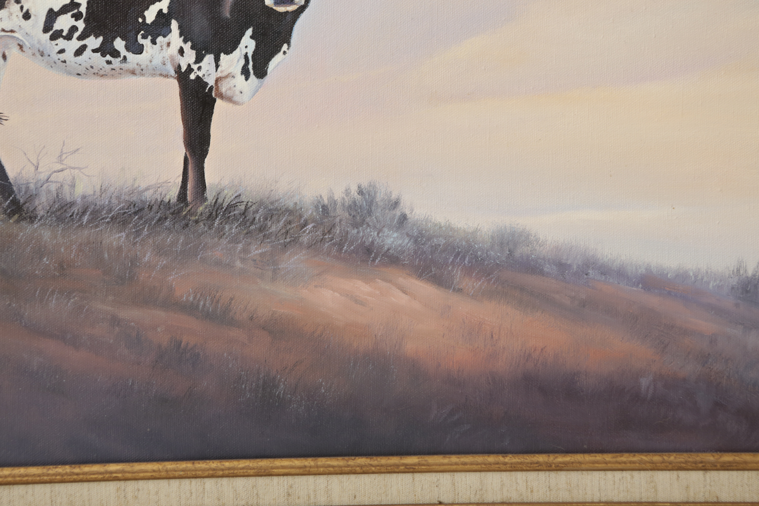 Jack Bryant Oil Painting on Canvas of a Texas Longhorn EBTH