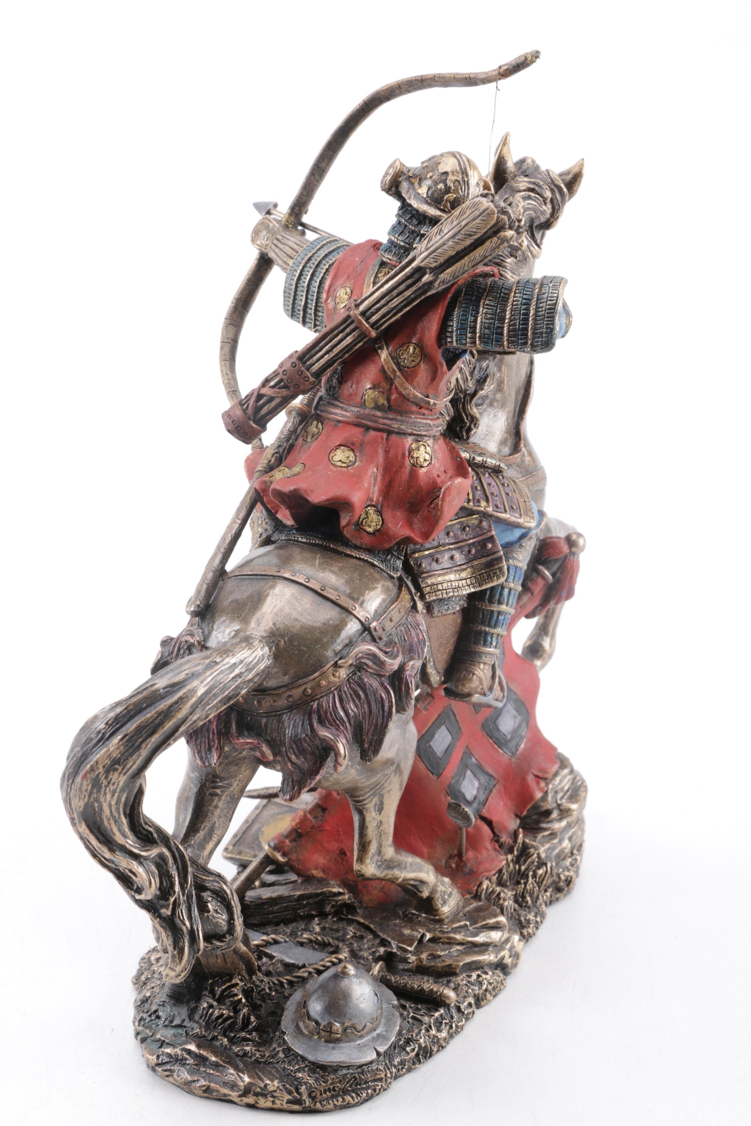 Studio Collection Bronze Veronese Design Samurai Figurines EBTH