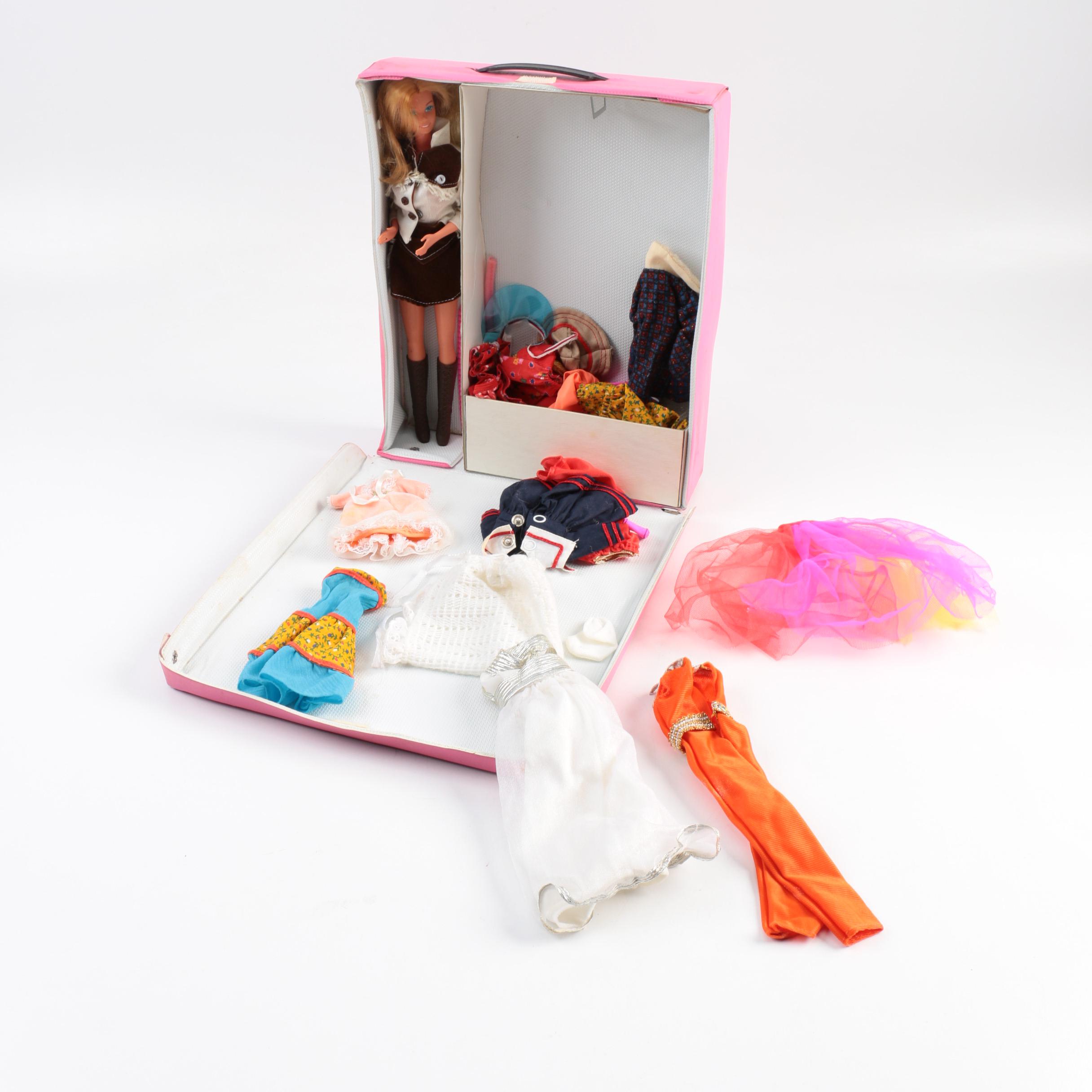 Vintage Barbie and Carrying Case with Accessories | EBTH