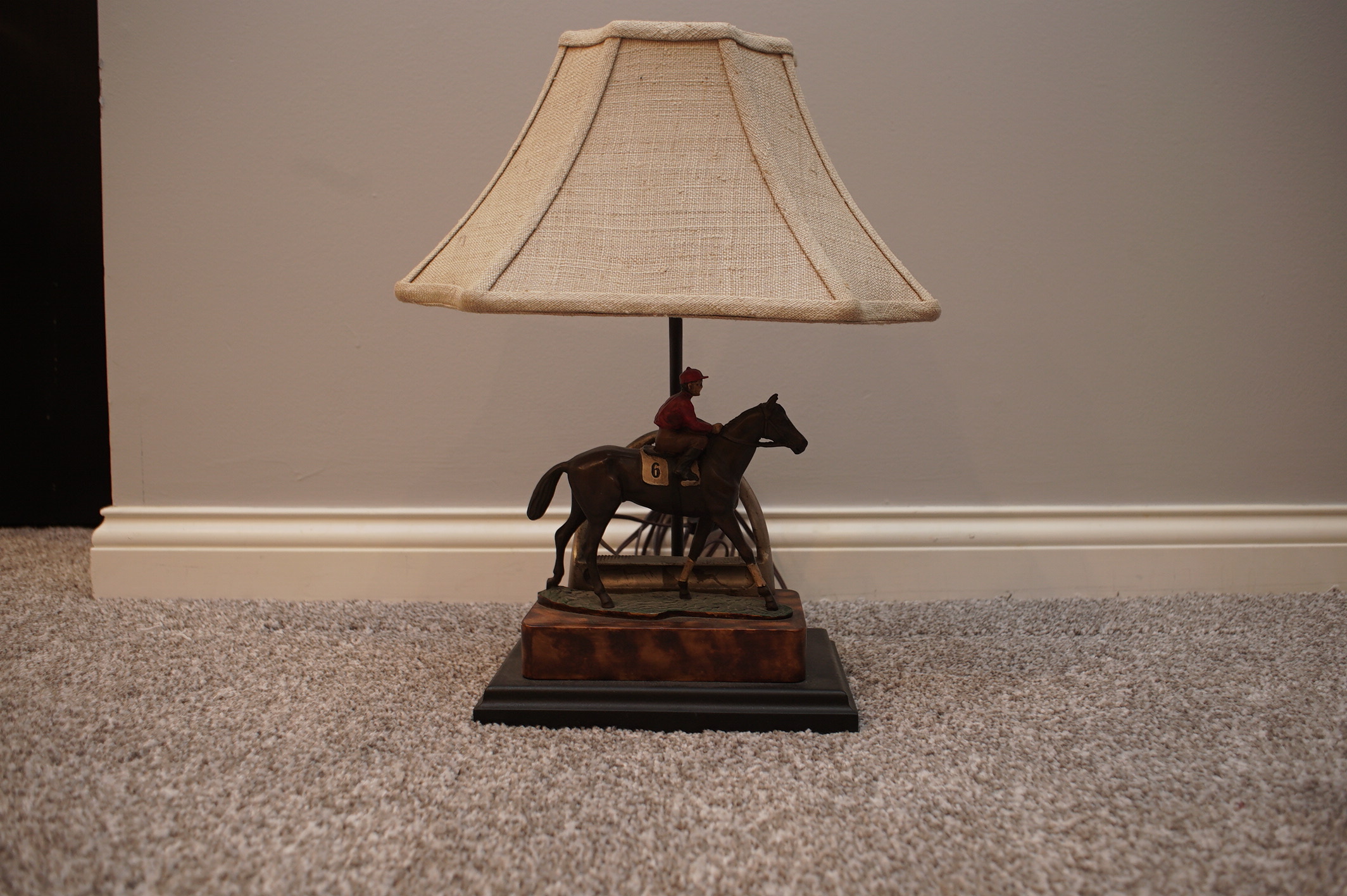 Race Horse and Jockey Figural Lamp EBTH