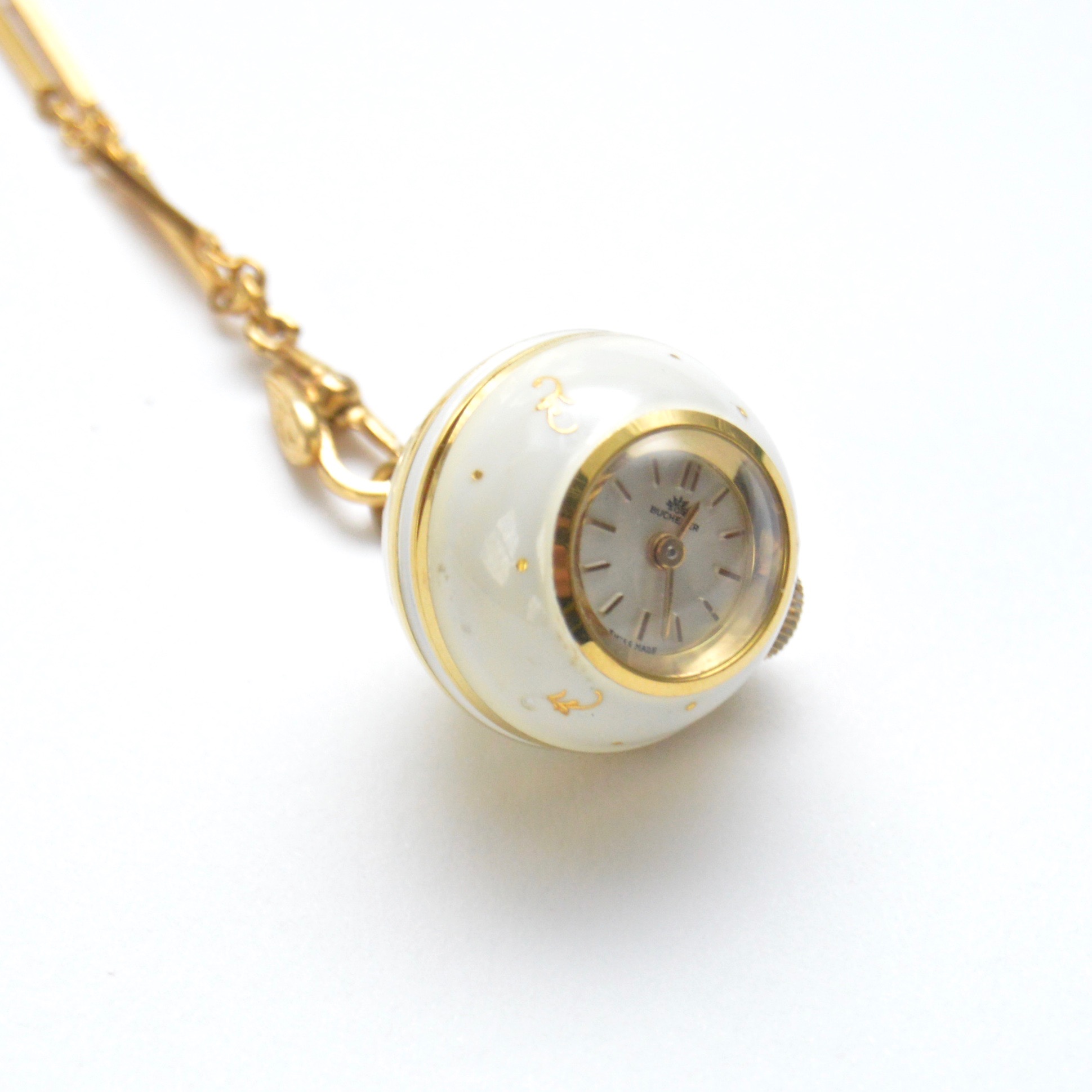 Bucherer Ball Pendant Watch Necklace EBTH