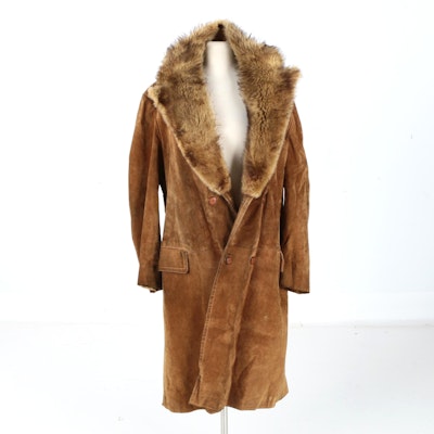Men's Suede and Fur Coat by Ericson