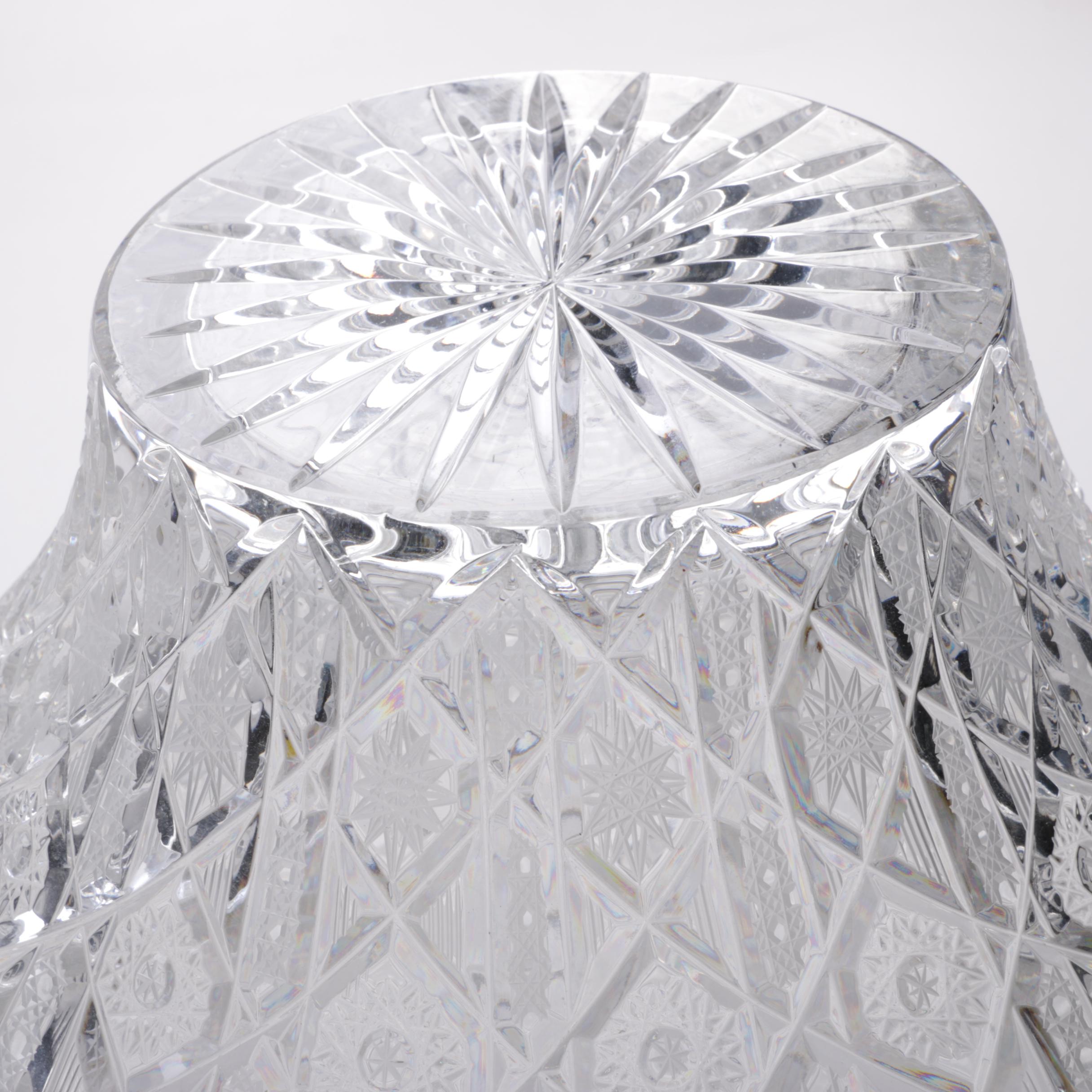 Cut Glass Decorative Vase EBTH